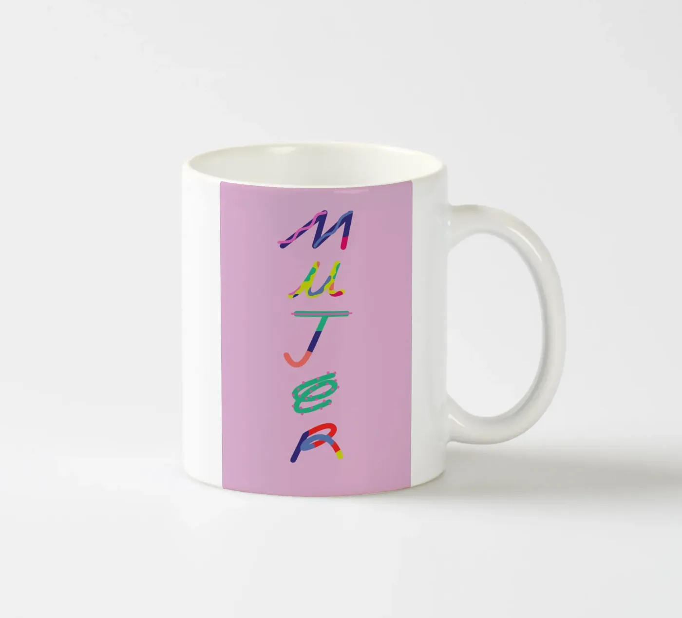 Mujer ceramic mug by Mariery Young