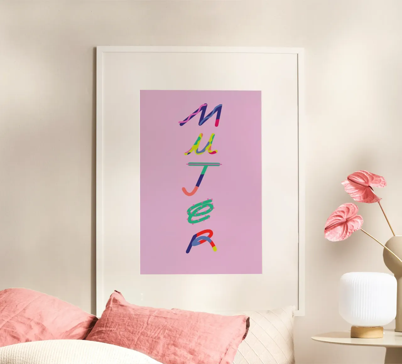 Mujer poster con telaio in plastica da Mariery Young