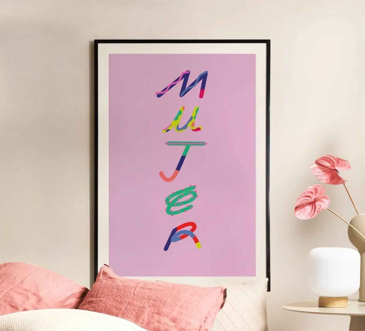 Mujer poster con telaio in plastica da Mariery Young