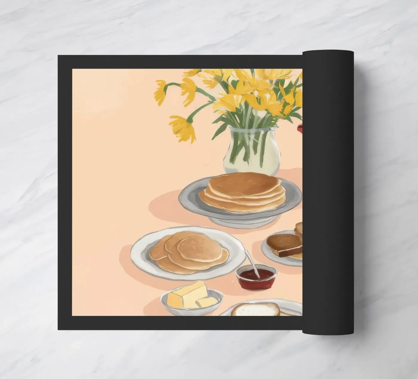 Coffee and Daffodils paillasson de Aurora Muse