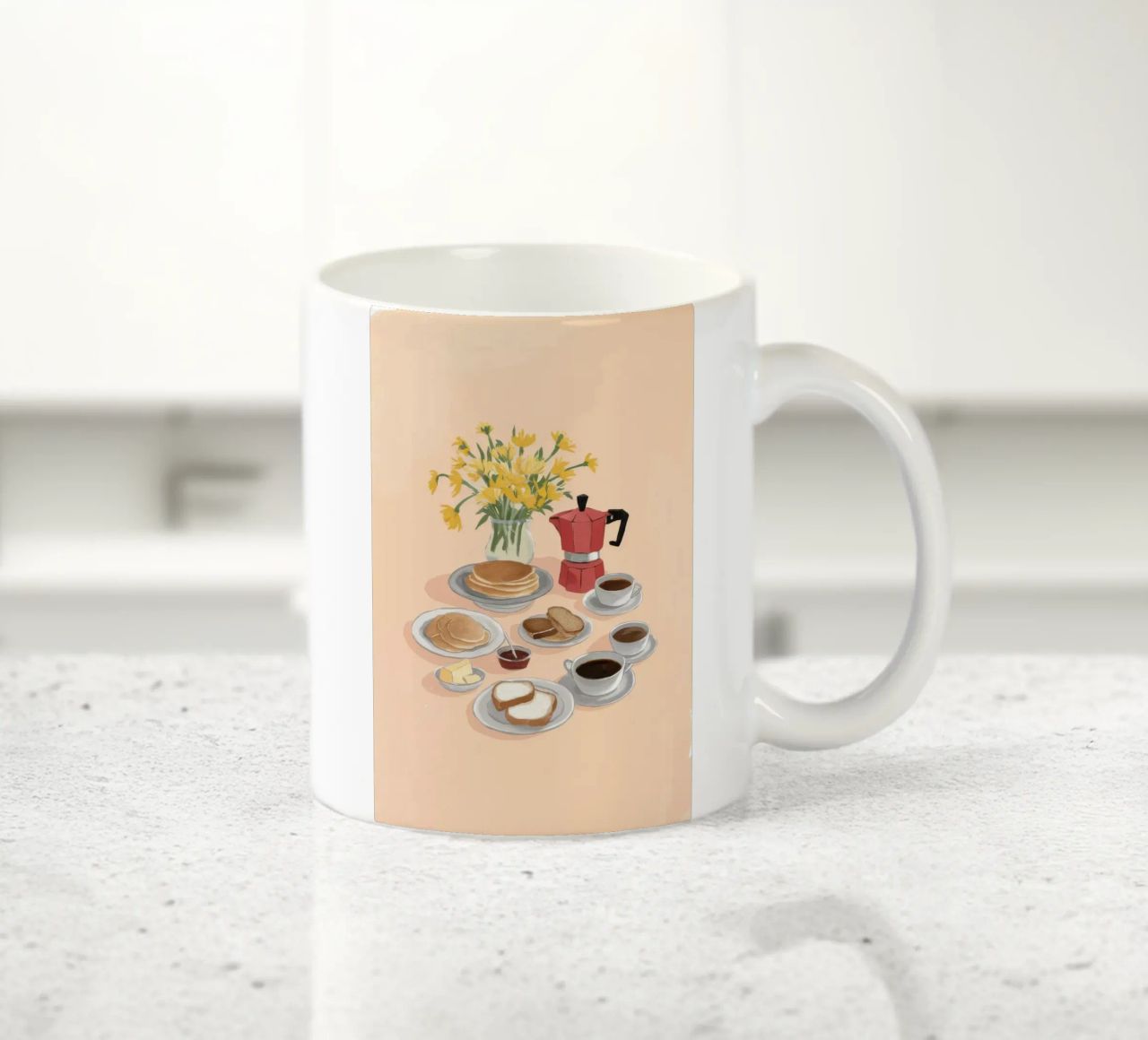 Caffè e narcisi tazza in ceramica da Aurora Muse