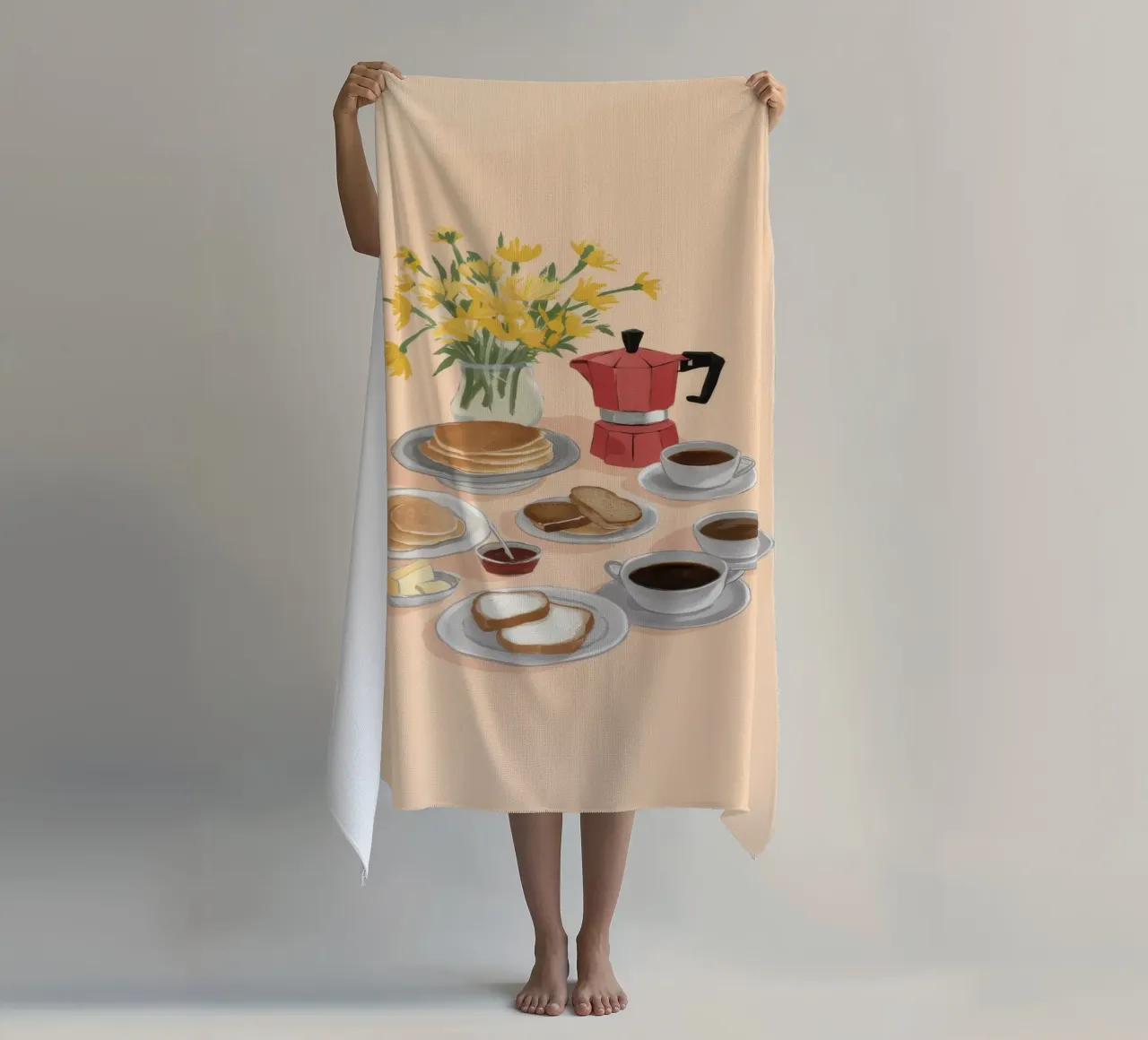 Coffee and Daffodils telo mare da Aurora Muse