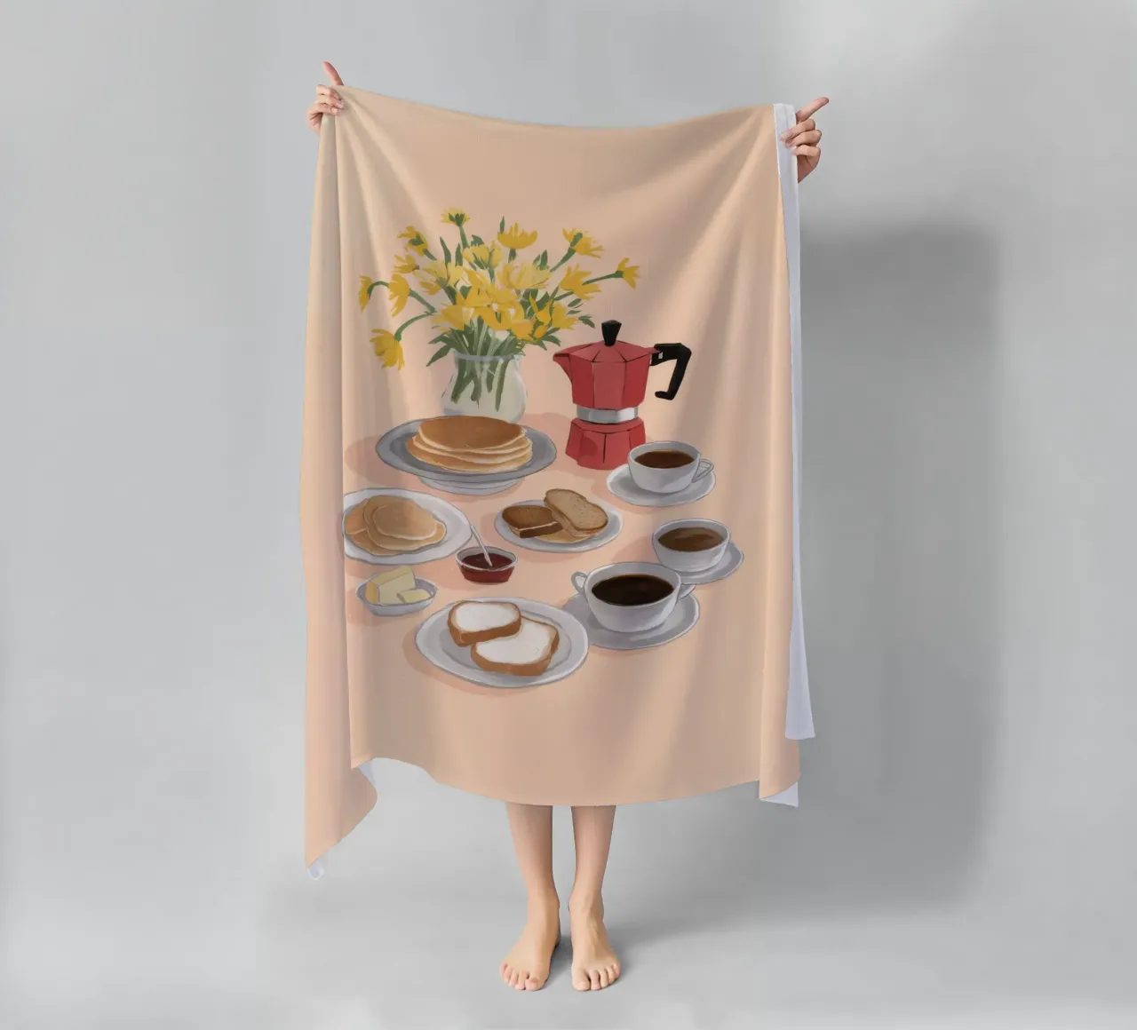 Coffee and Daffodils telo mare da Aurora Muse