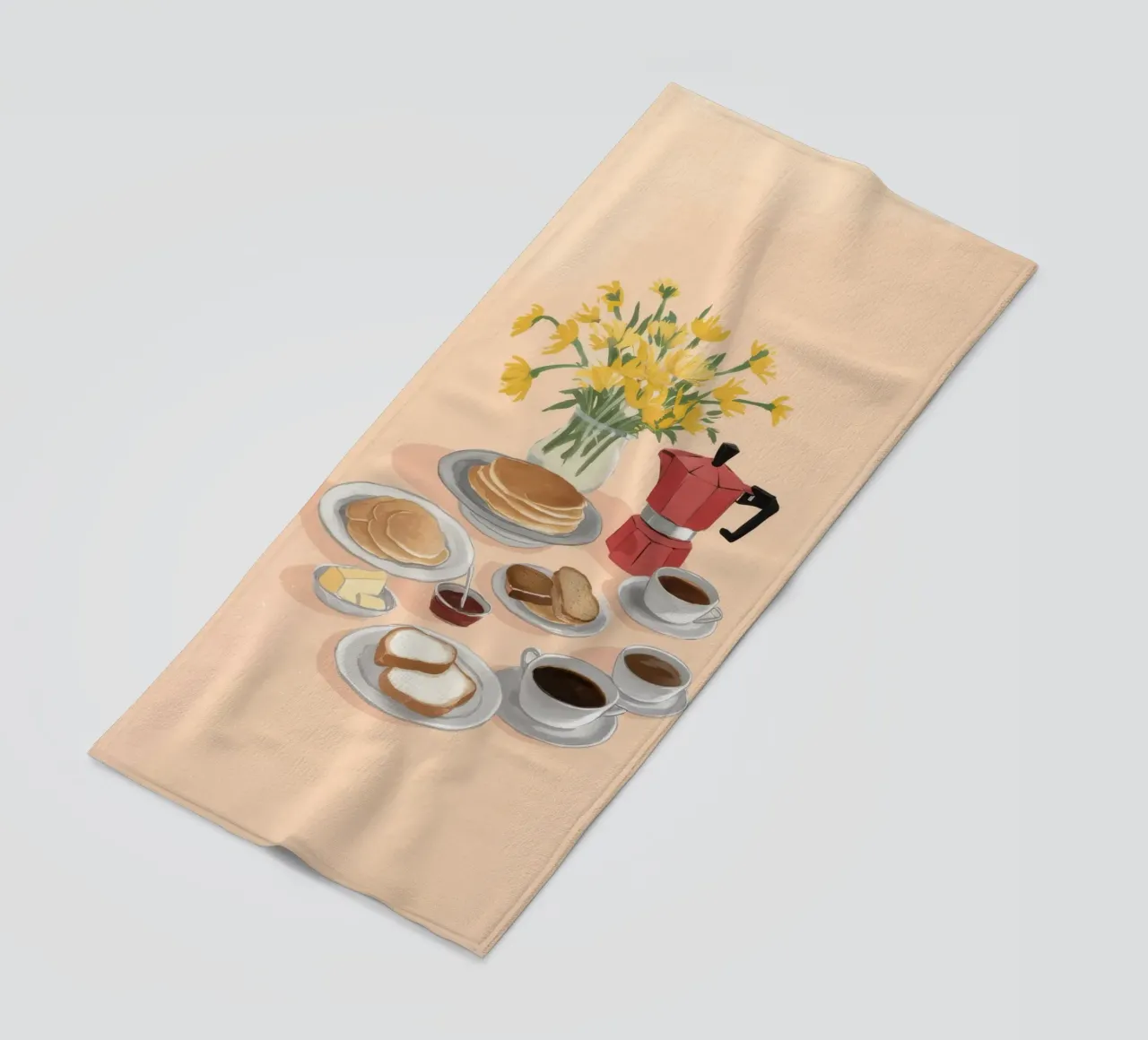 Coffee and Daffodils telo mare da Aurora Muse