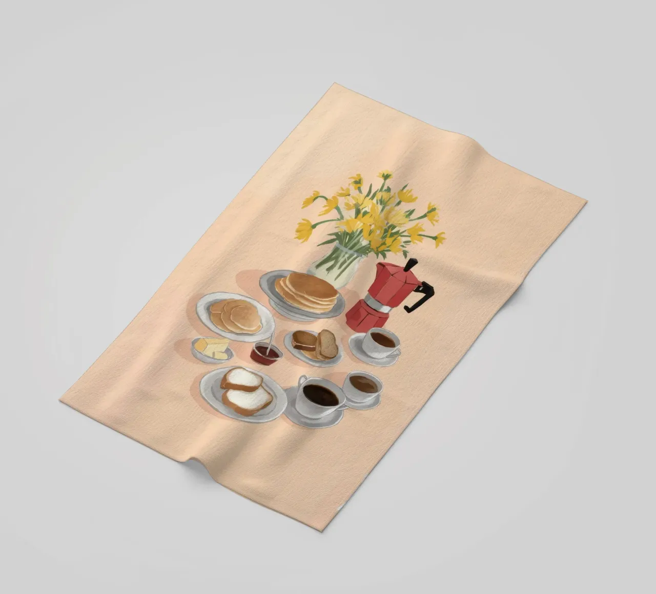 Coffee and Daffodils telo mare da Aurora Muse