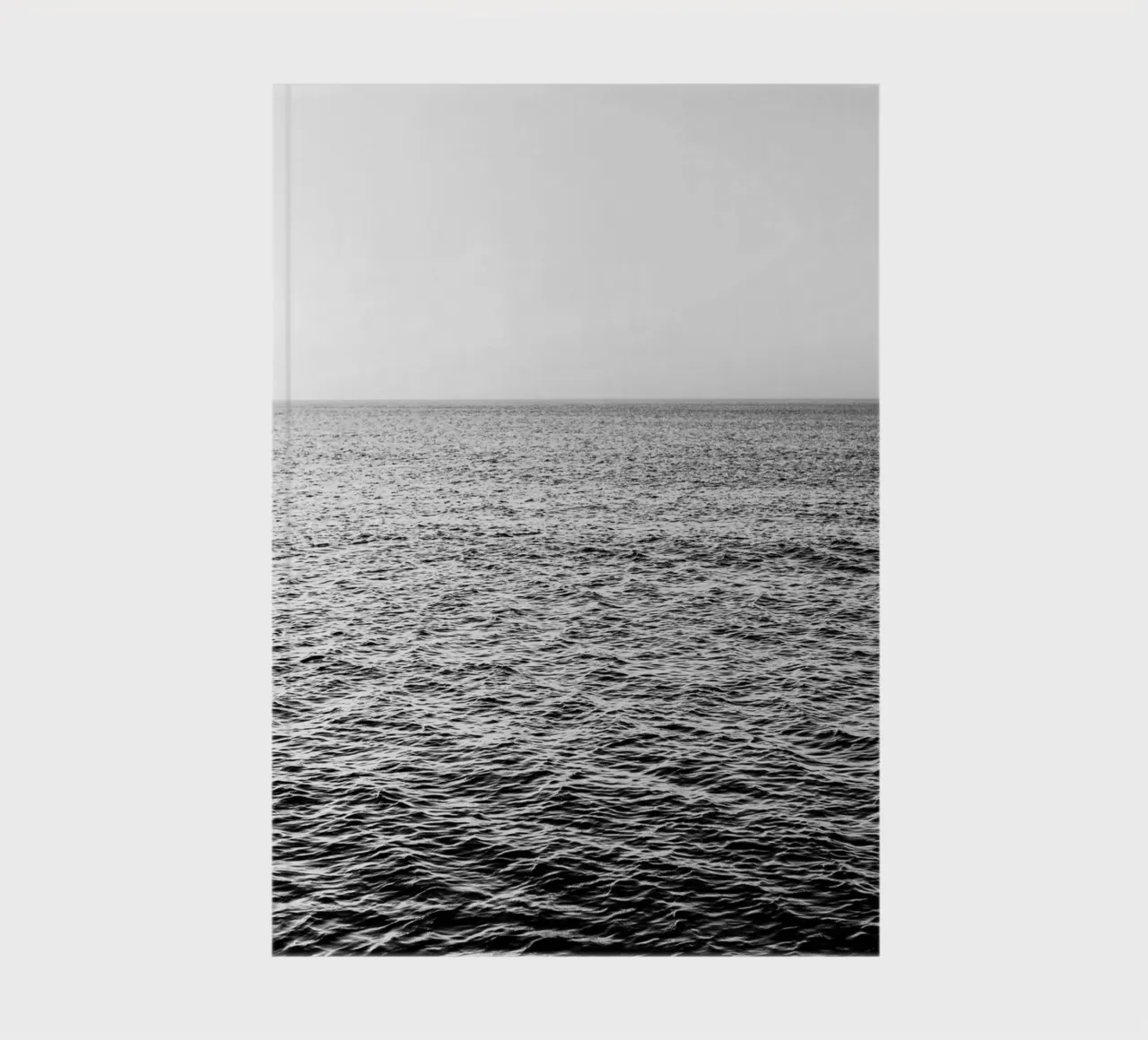 Italian Sunset in Sicily in black and white notebook by photolovers