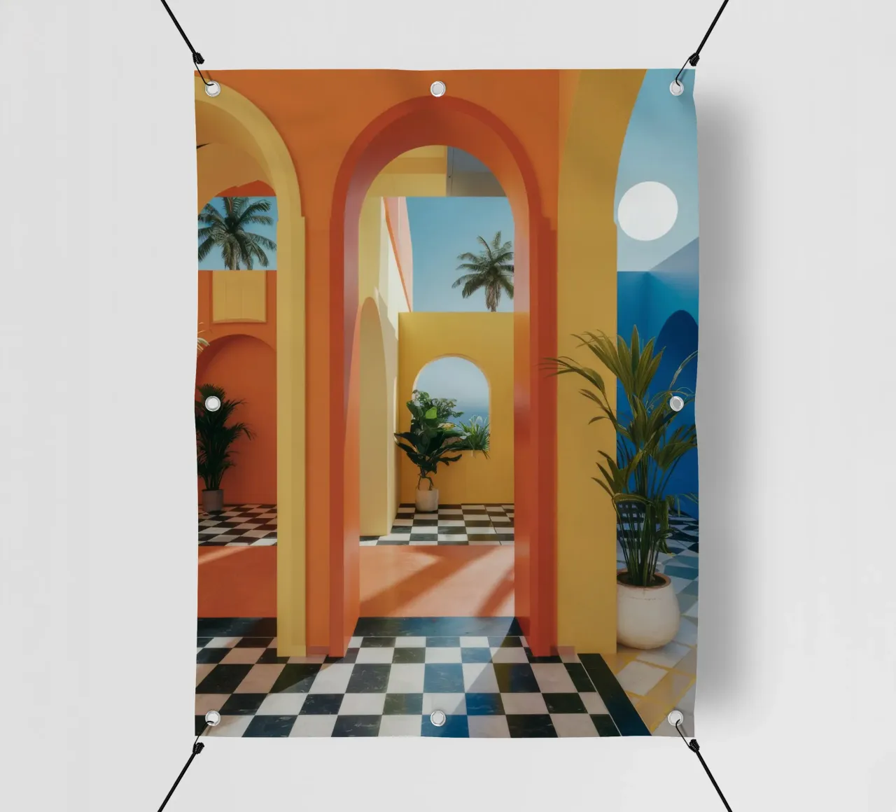 Sunlit Atrium Arches PVC Plane von Jasper Rune