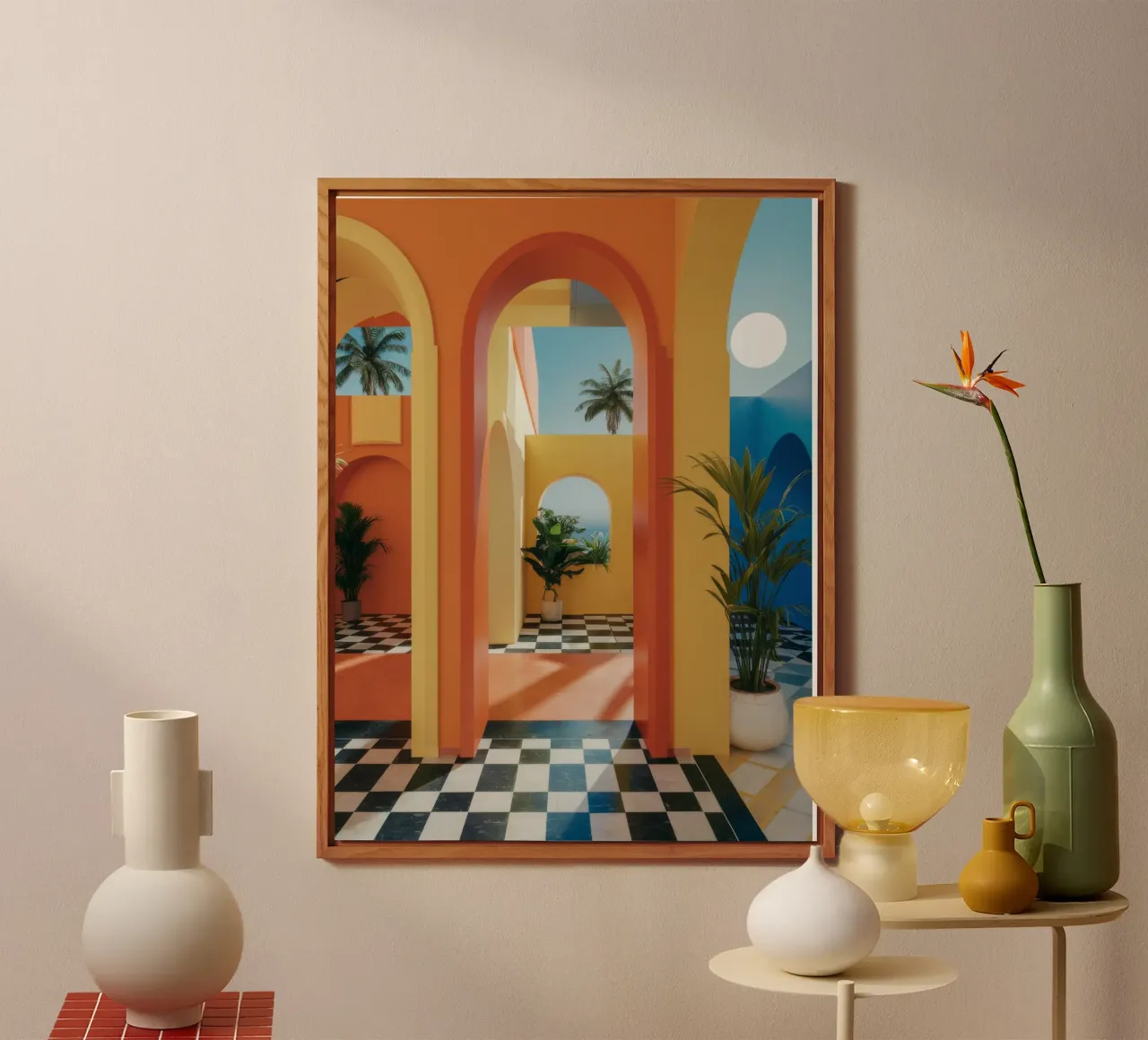 Sunlit Atrium Arches Alu-Dibond von Jasper Rune