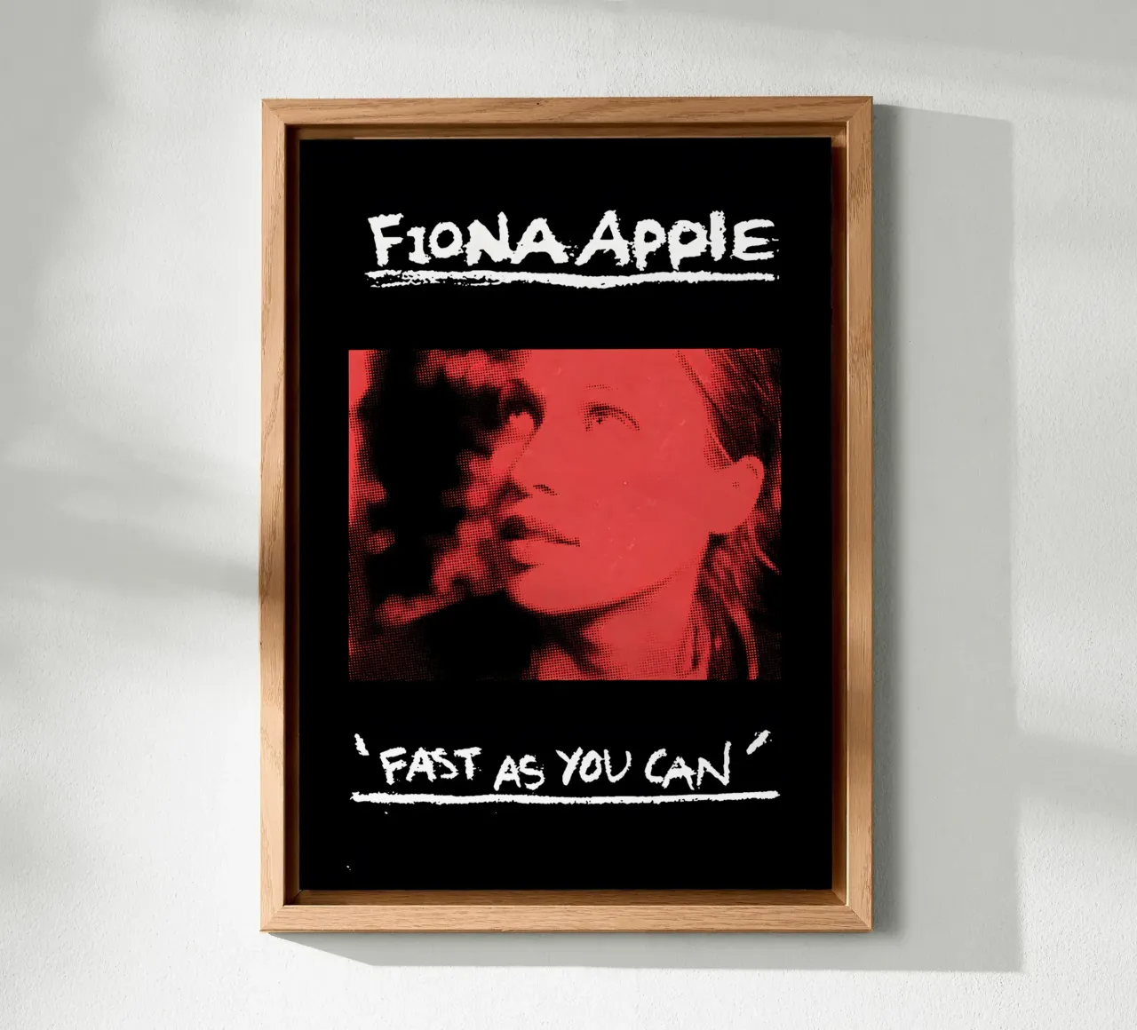 Fast as You Can / Fiona Apple alluminio dibond da Attaboy Dsgn