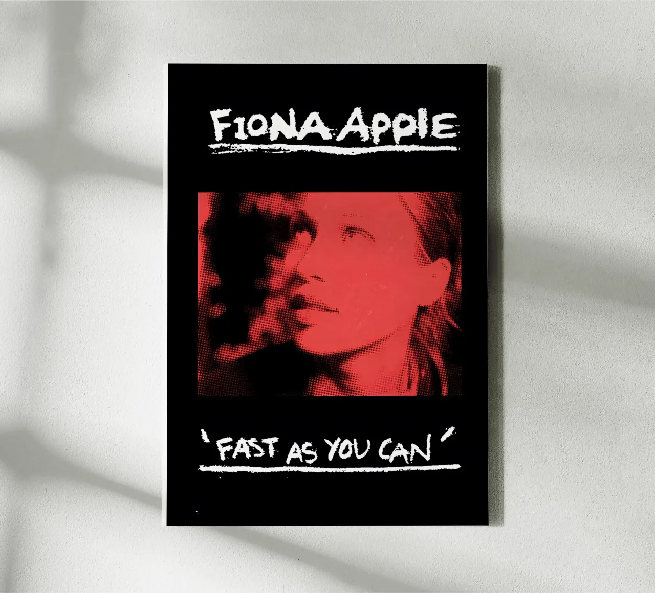 Fast as You Can / Fiona Apple tela con Cornice a cassetta da Attaboy Dsgn