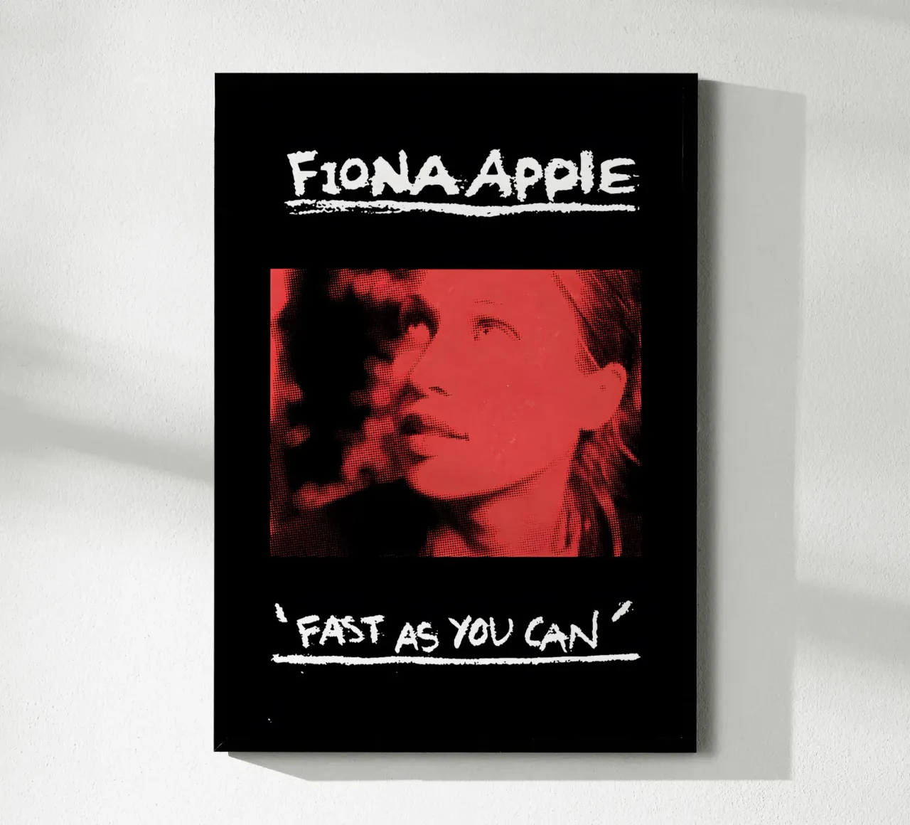 Fast as You Can / Fiona Apple poster con telaio in alluminio da Attaboy Dsgn