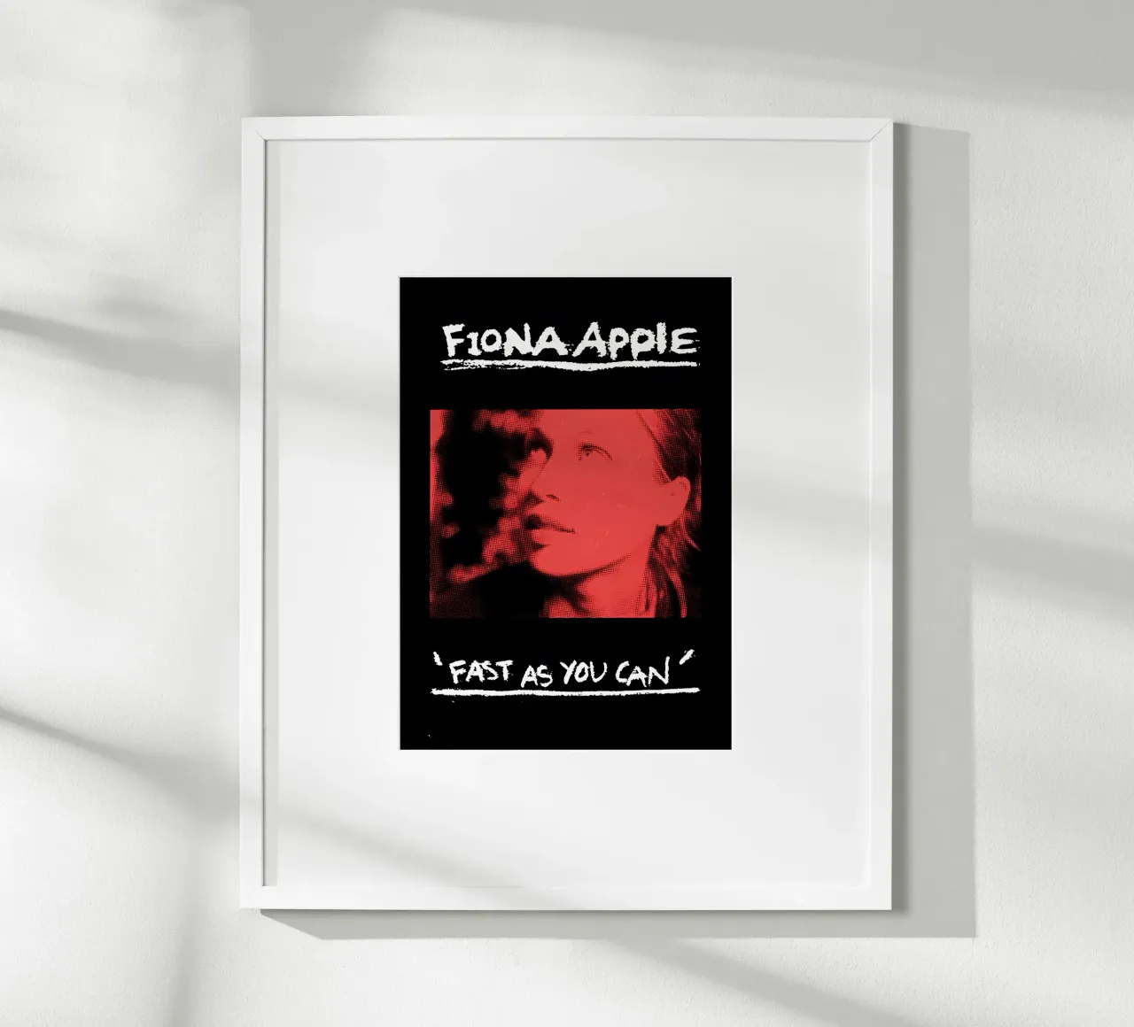 Fast as You Can / Fiona Apple poster con telaio in alluminio da Attaboy Dsgn