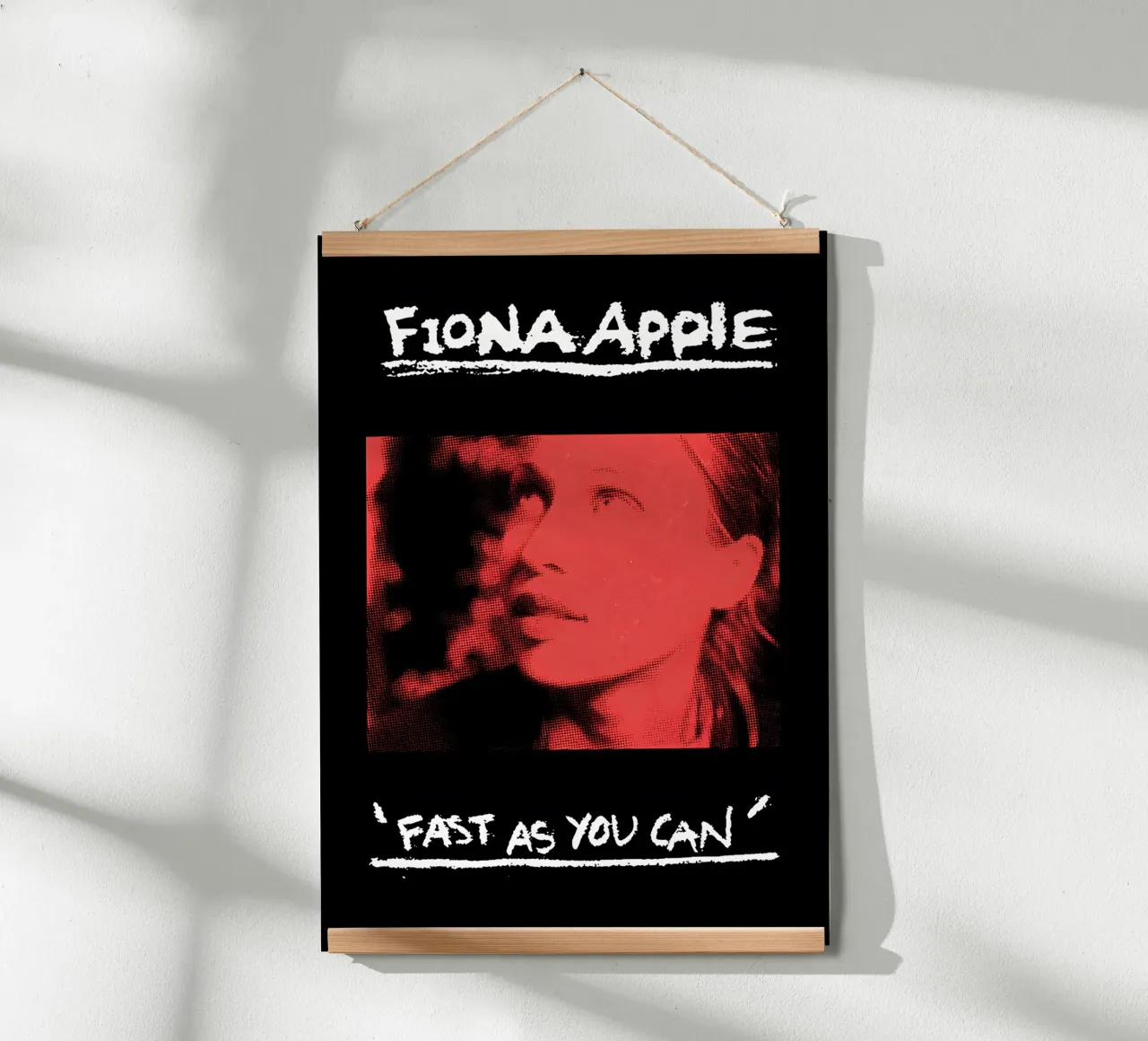 Fast as You Can / Fiona Apple poster con telaio in alluminio da Attaboy Dsgn