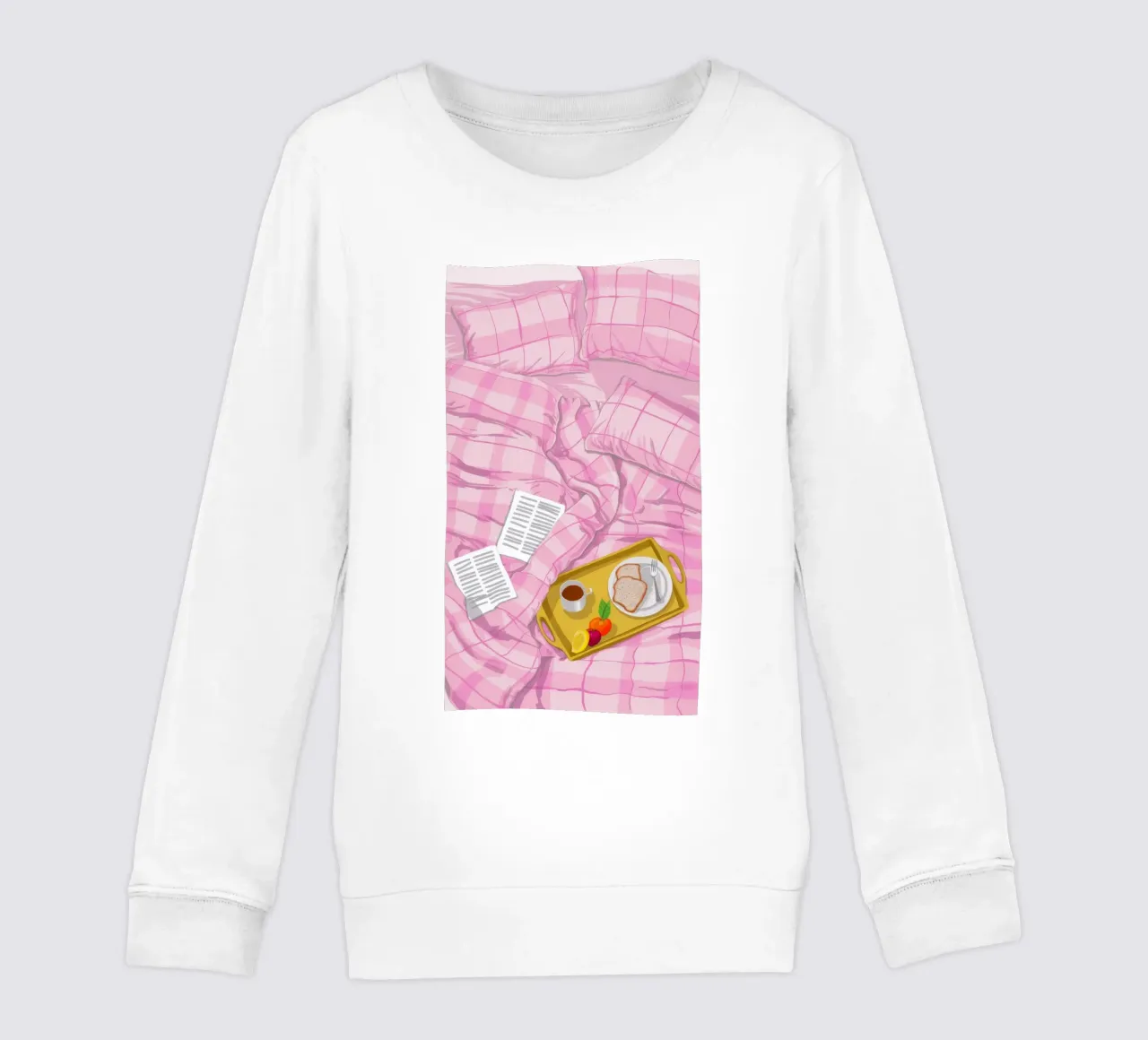 Pigro mattino rosa felpa bambino da Aurora Muse