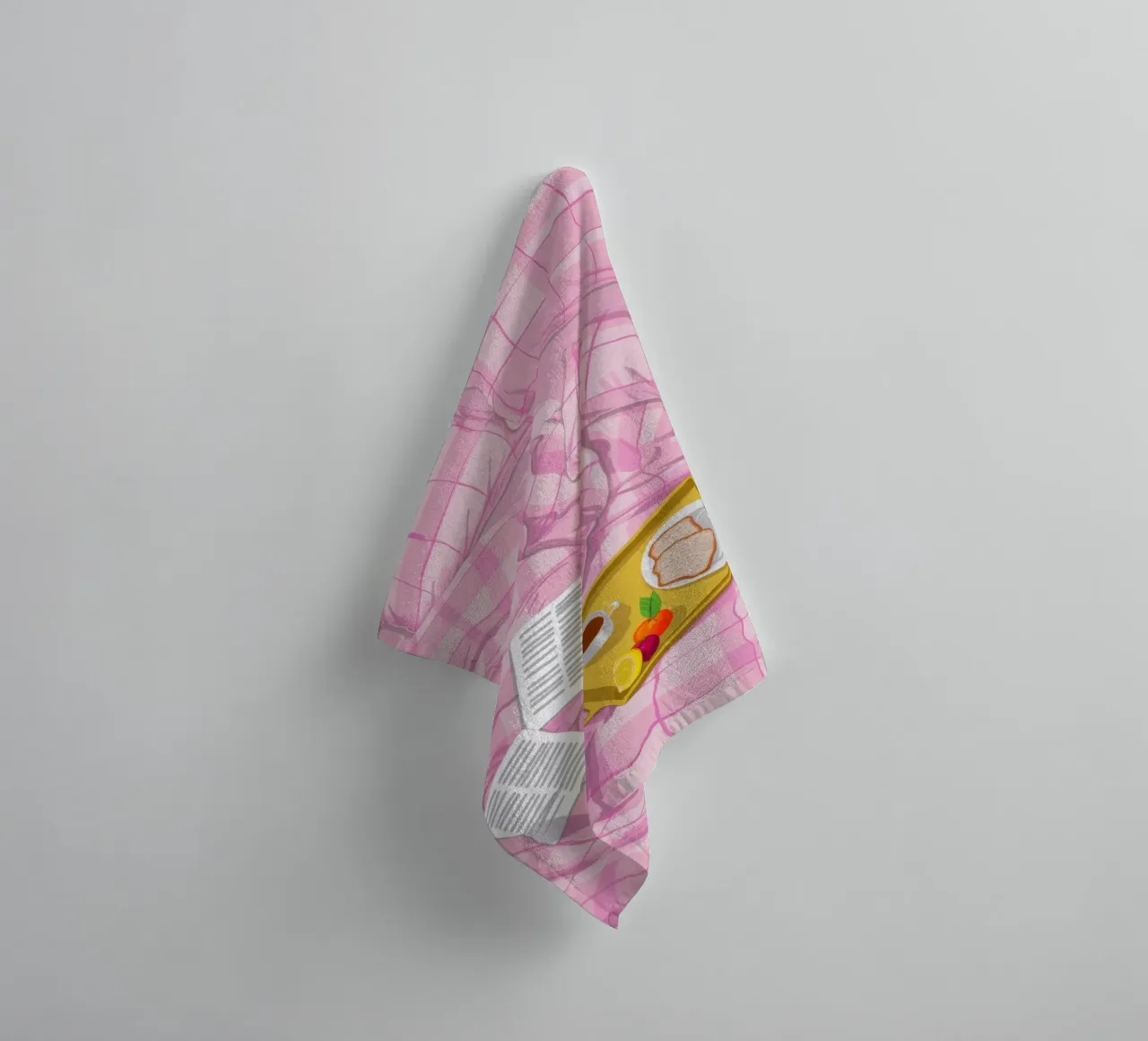 Pigro mattino rosa asciugamano da bagno da Aurora Muse