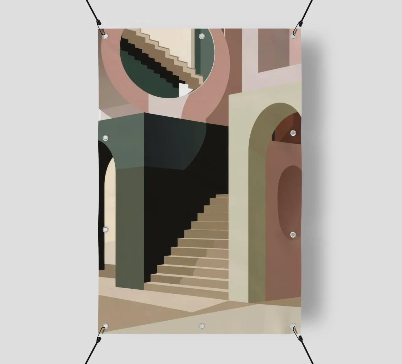 Scala delle ombre telo in pvc da Jasper Rune