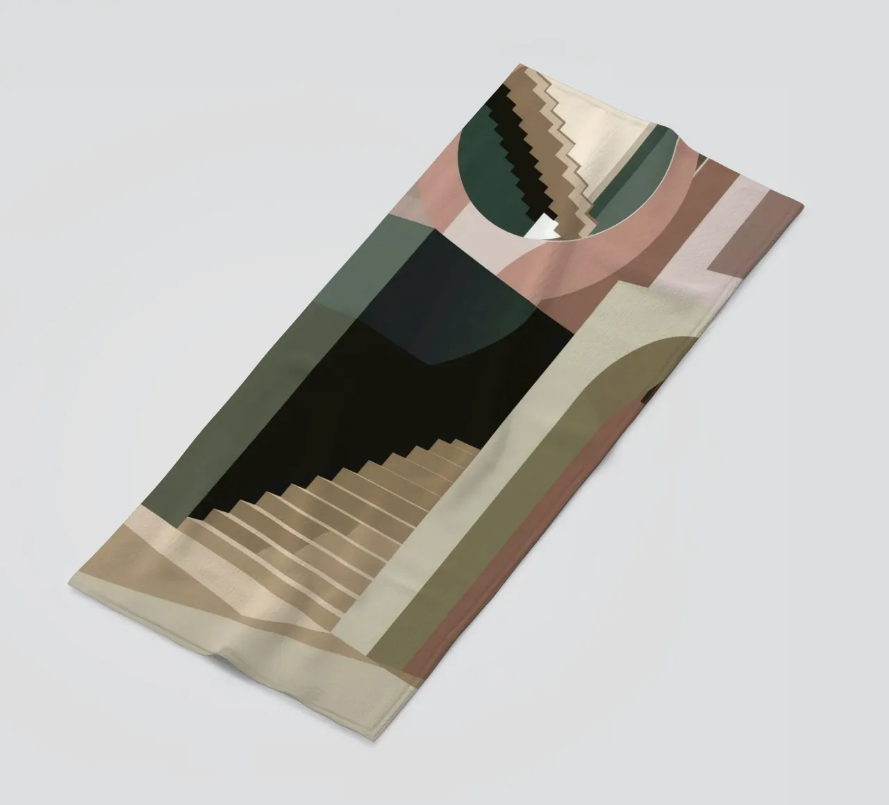 Trap der schaduwen strandhanddoek van Jasper Rune