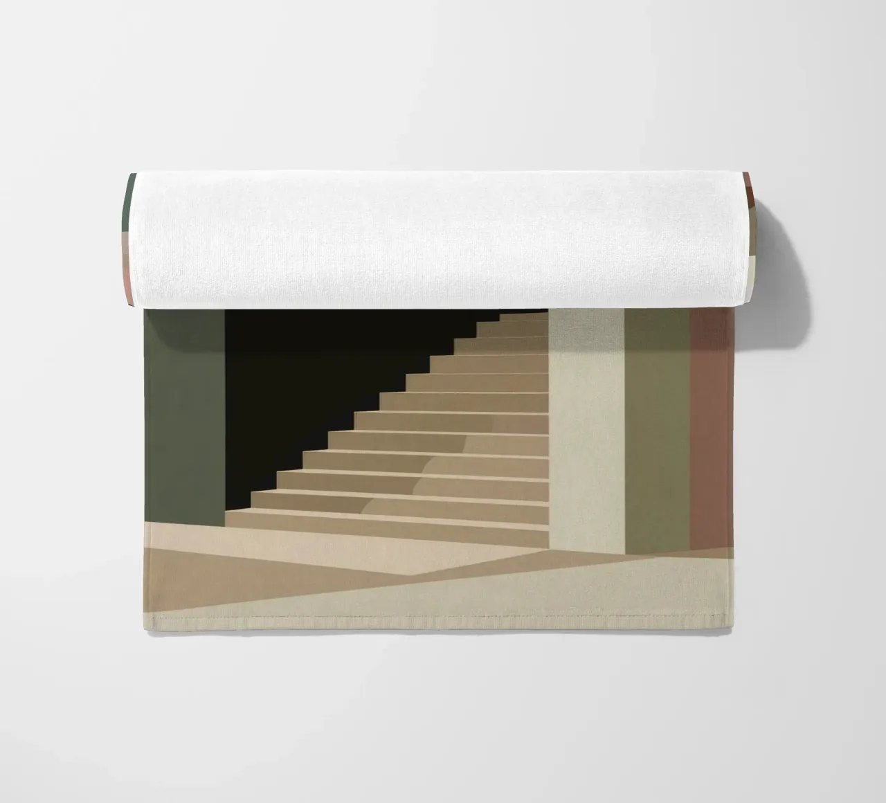 Trap der schaduwen strandhanddoek van Jasper Rune