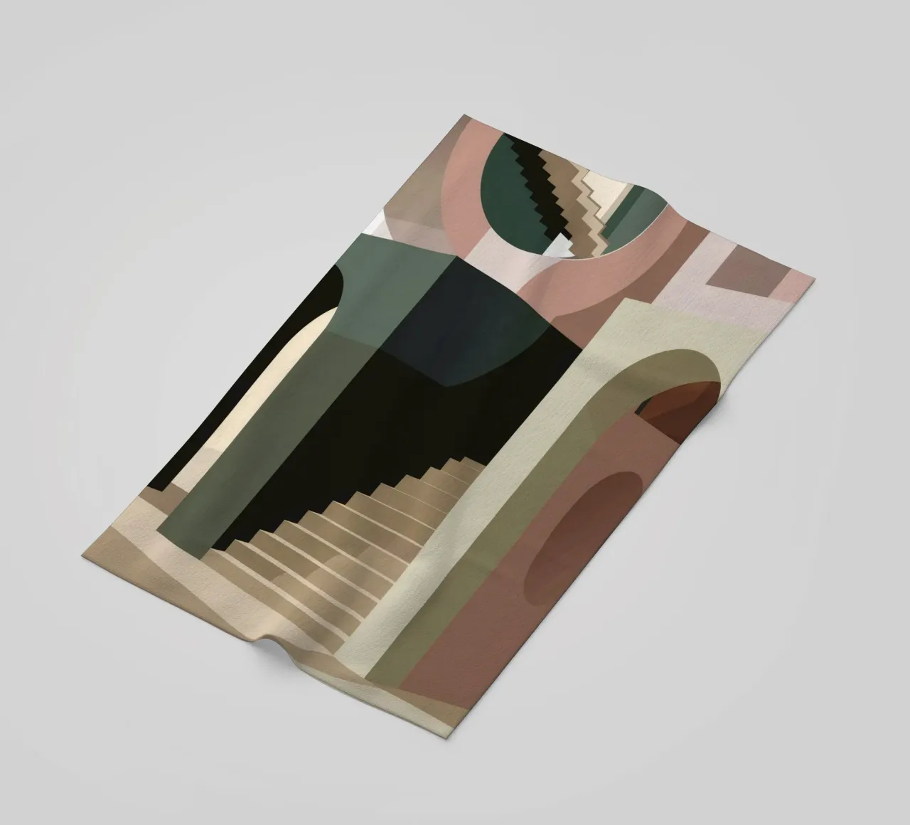 Trap der schaduwen strandhanddoek van Jasper Rune