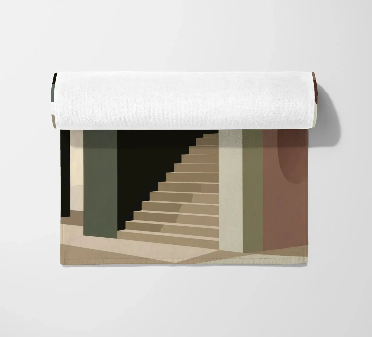 Trap der schaduwen strandhanddoek van Jasper Rune