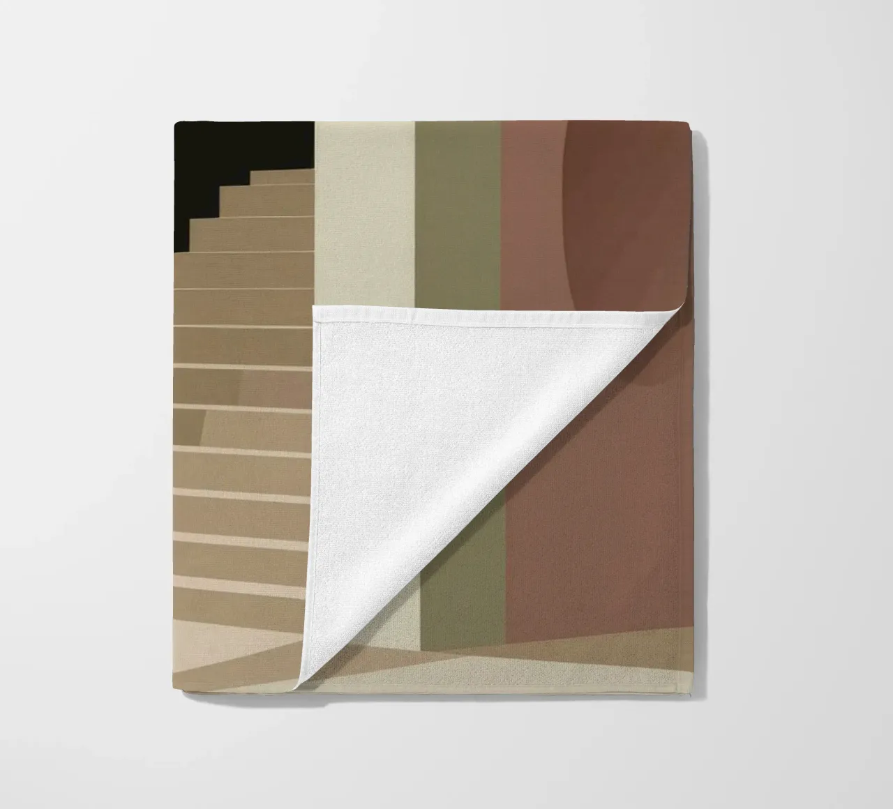 Trap der schaduwen strandhanddoek van Jasper Rune