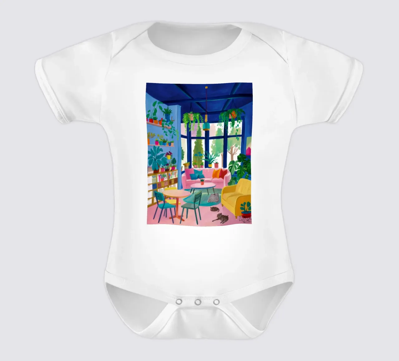 Luce da studio lussureggiante body neonato maniche corte da Aurora Muse