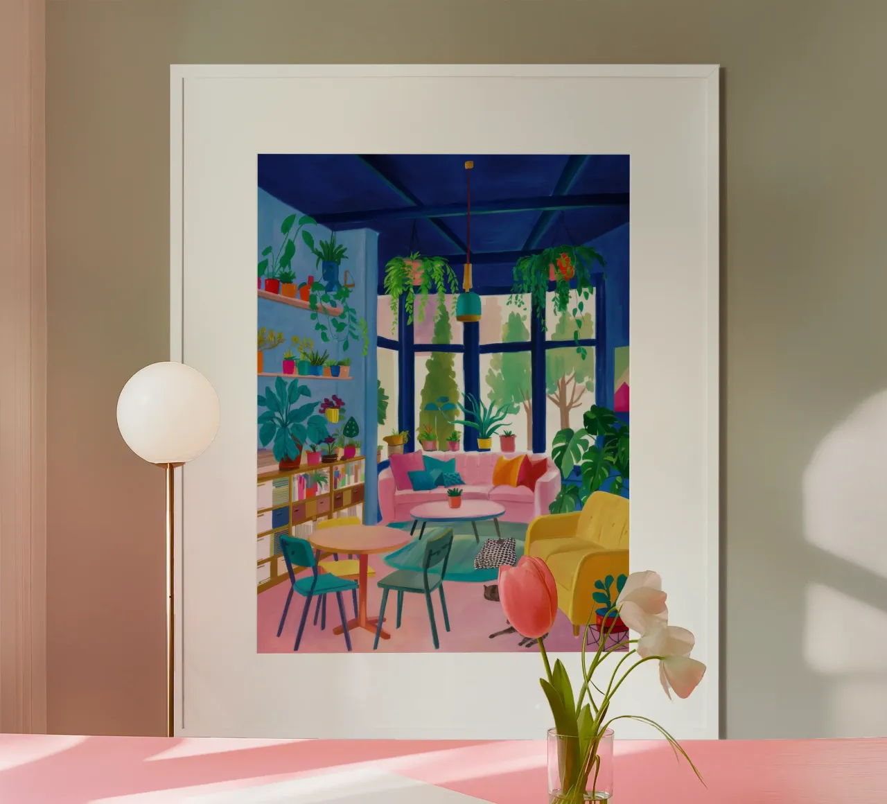 Luce da studio lussureggiante poster con telaio in alluminio da Aurora Muse