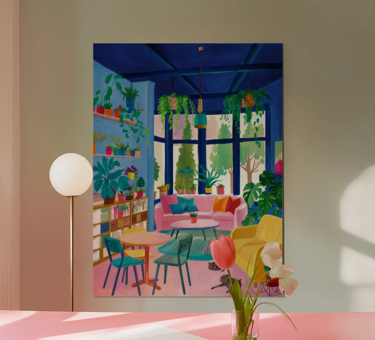Luce da studio lussureggiante poster con telaio in alluminio da Aurora Muse