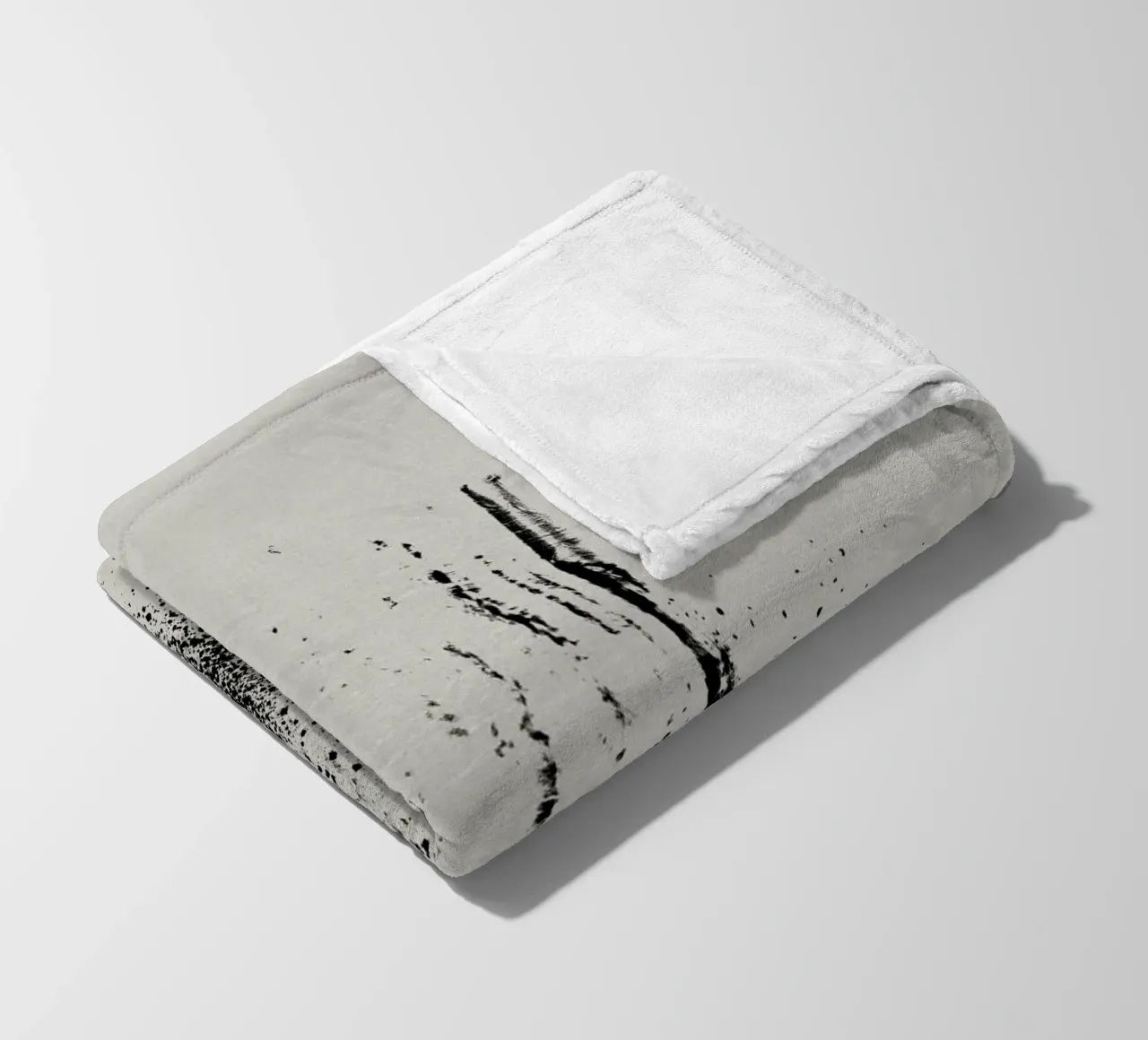 Modern abstract of paint splatters gray background coperta in pile da Imaginative