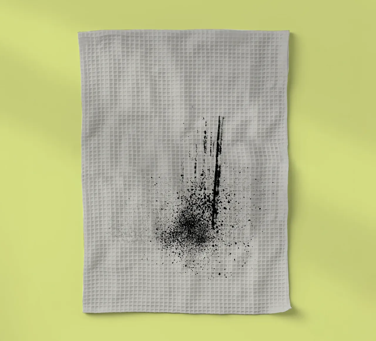 Modern abstract of paint splatters gray background canovaccio da cucina da Imaginative