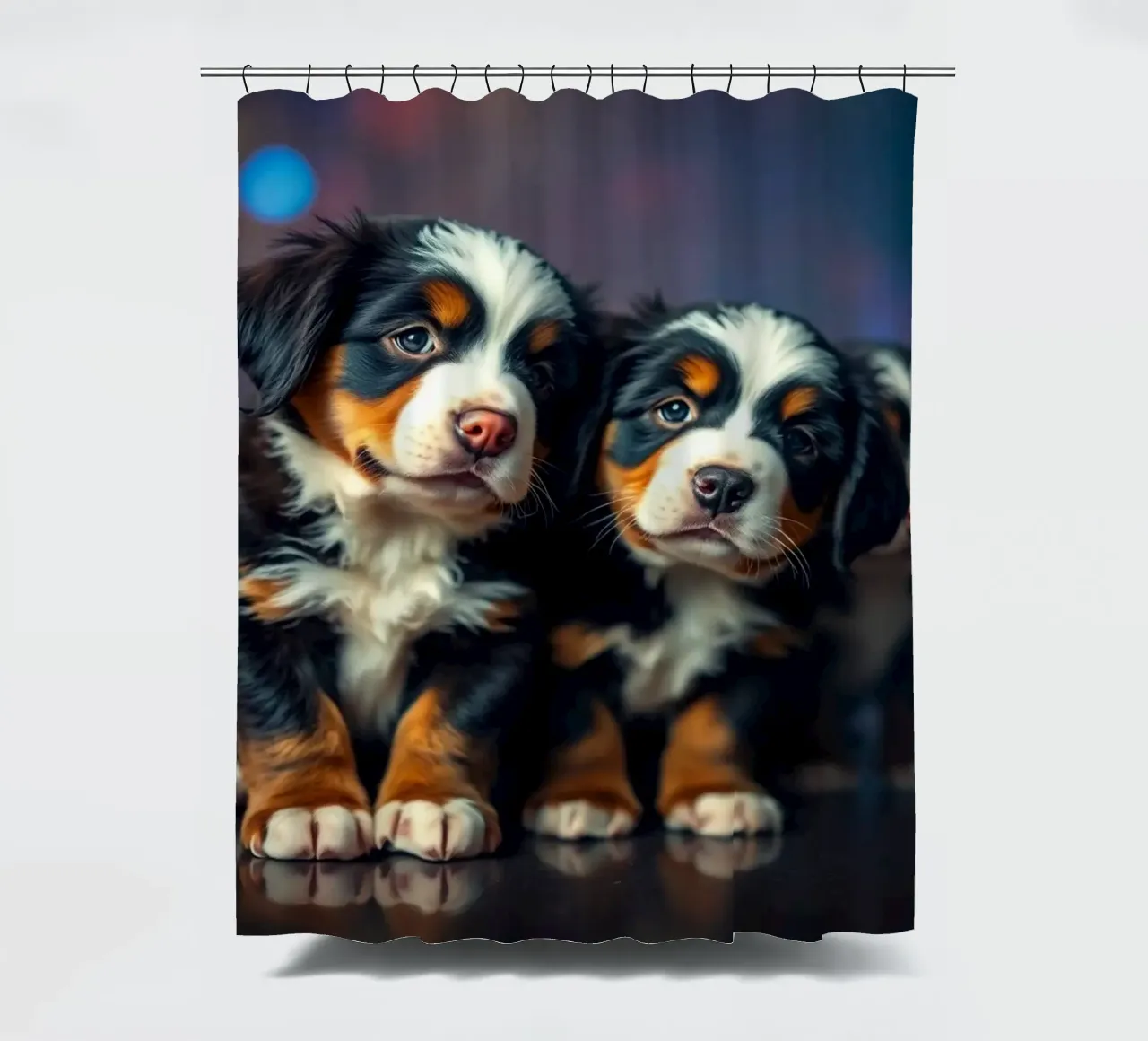 cute little puppies #128 shower curtain by Yumis.Beargang.and.Me