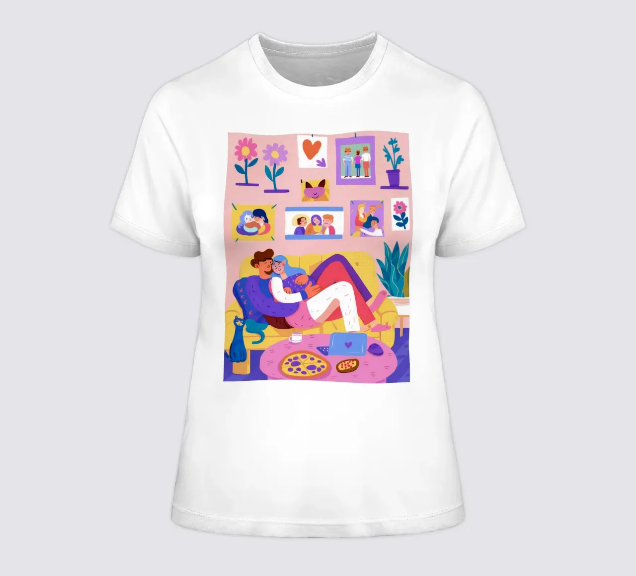 Momento d'amore dei genitori t-shirt da donna da Aurora Muse