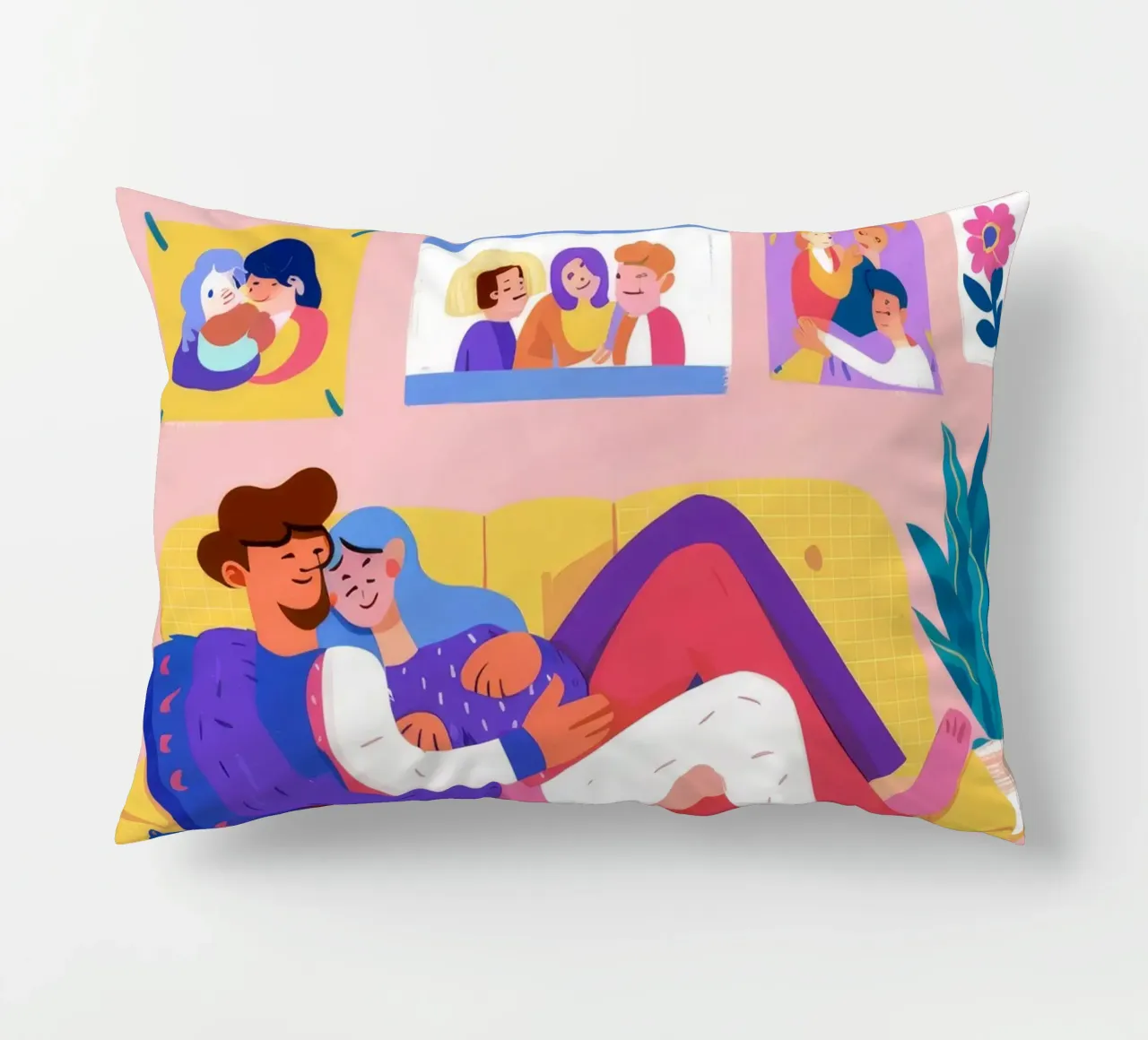 Momento d'amore dei genitori cuscino da Aurora Muse