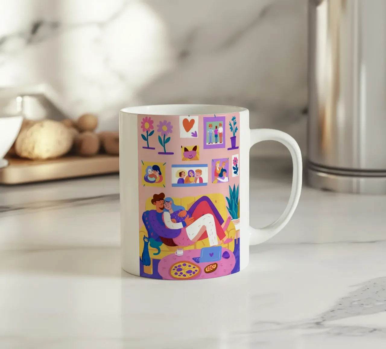 Momento d'amore dei genitori tazza in ceramica da Aurora Muse