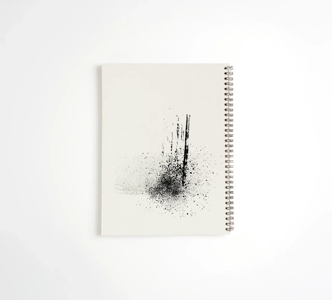 Modern abstract of paint splatters beige background diario ad anelli da Imaginative