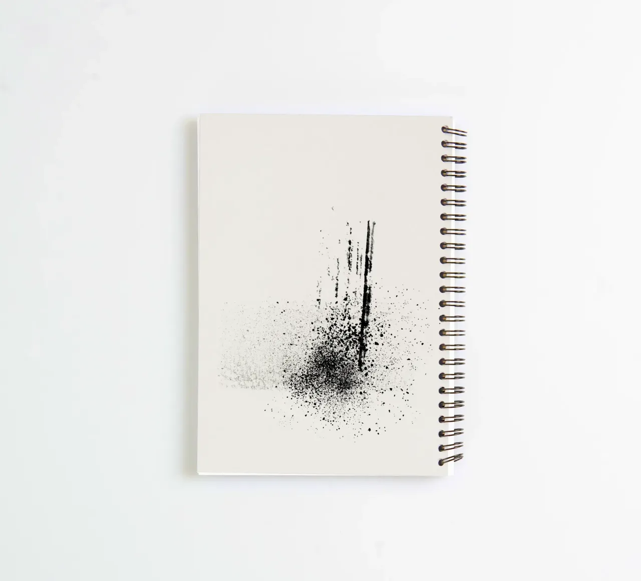 Modern abstract of paint splatters beige background diario ad anelli da Imaginative