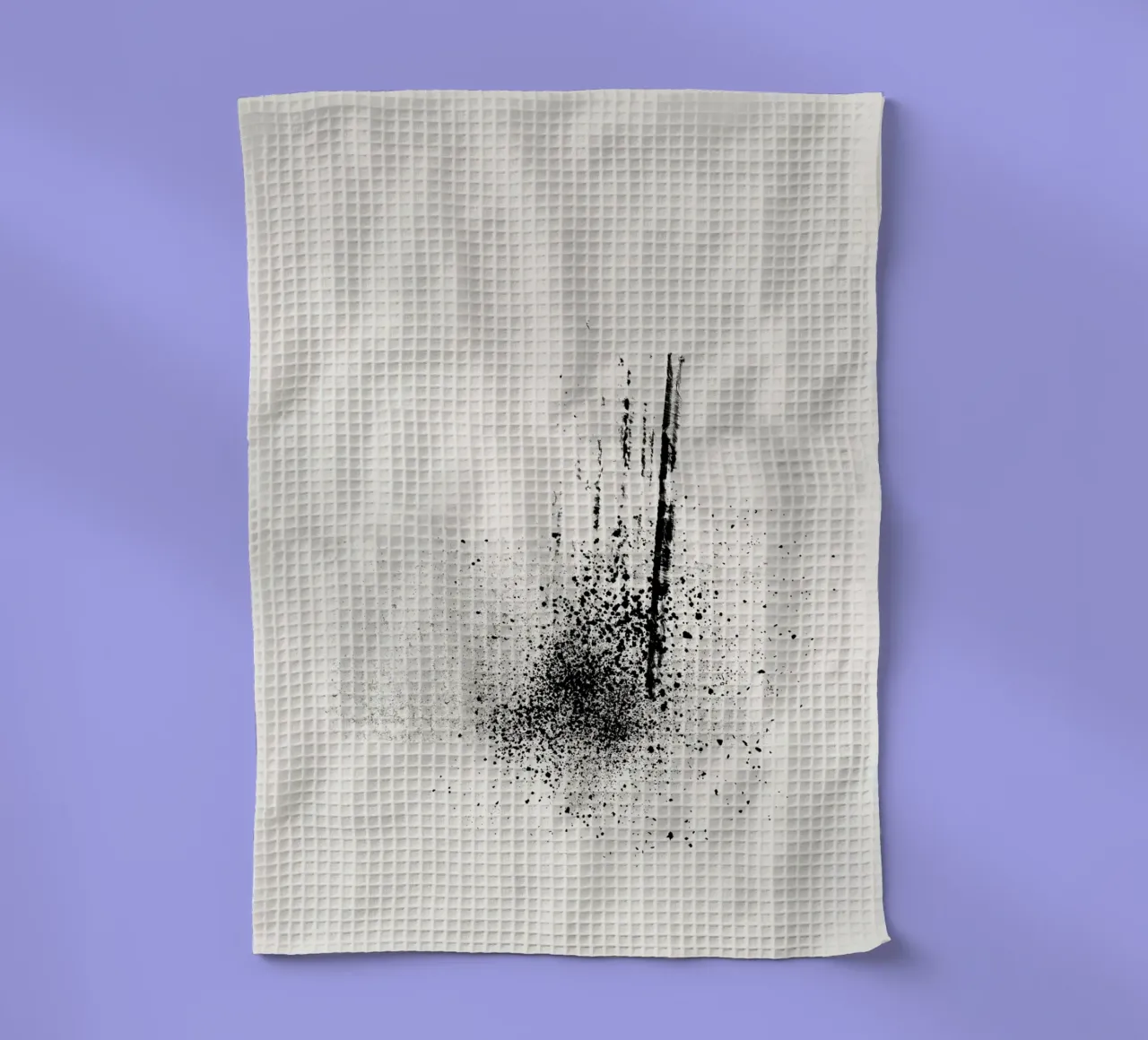 Modern abstract of paint splatters beige background canovaccio da cucina da Imaginative