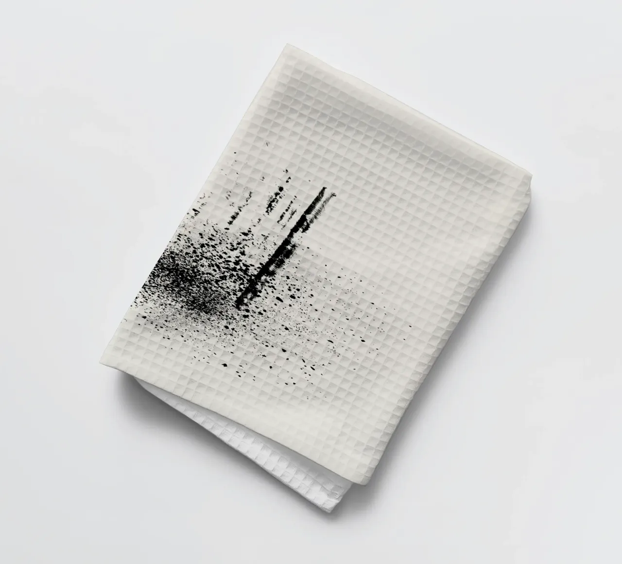 Modern abstract of paint splatters beige background canovaccio da cucina da Imaginative
