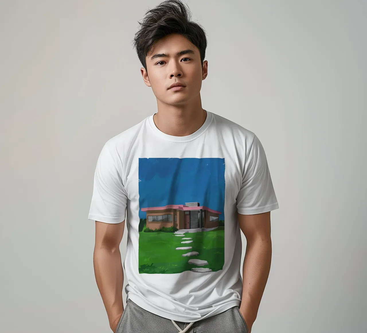 Sogno di un prato di metà secolo t-shirt da Jasper Rune