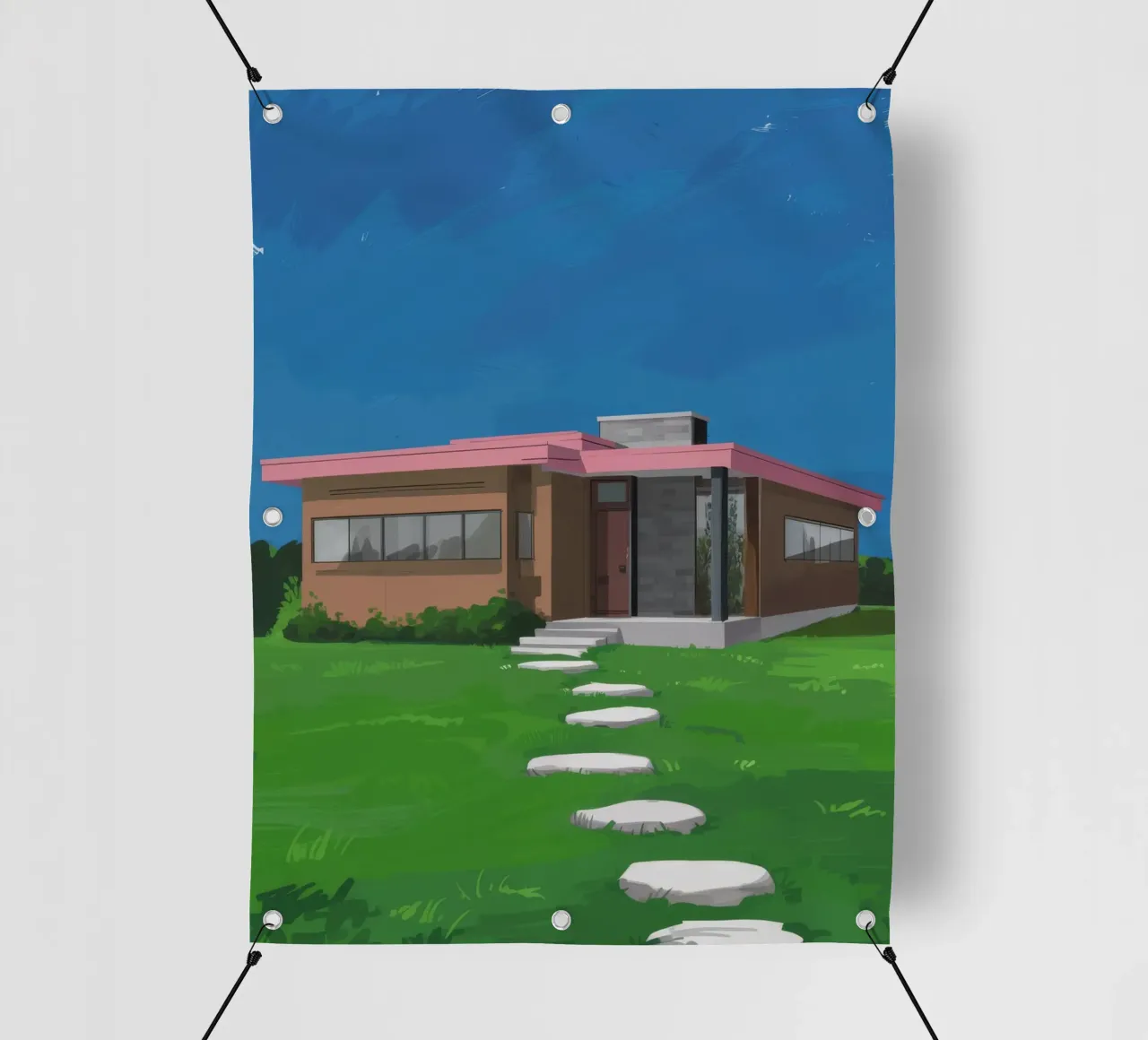 Sogno di un prato di metà secolo telo in pvc da Jasper Rune