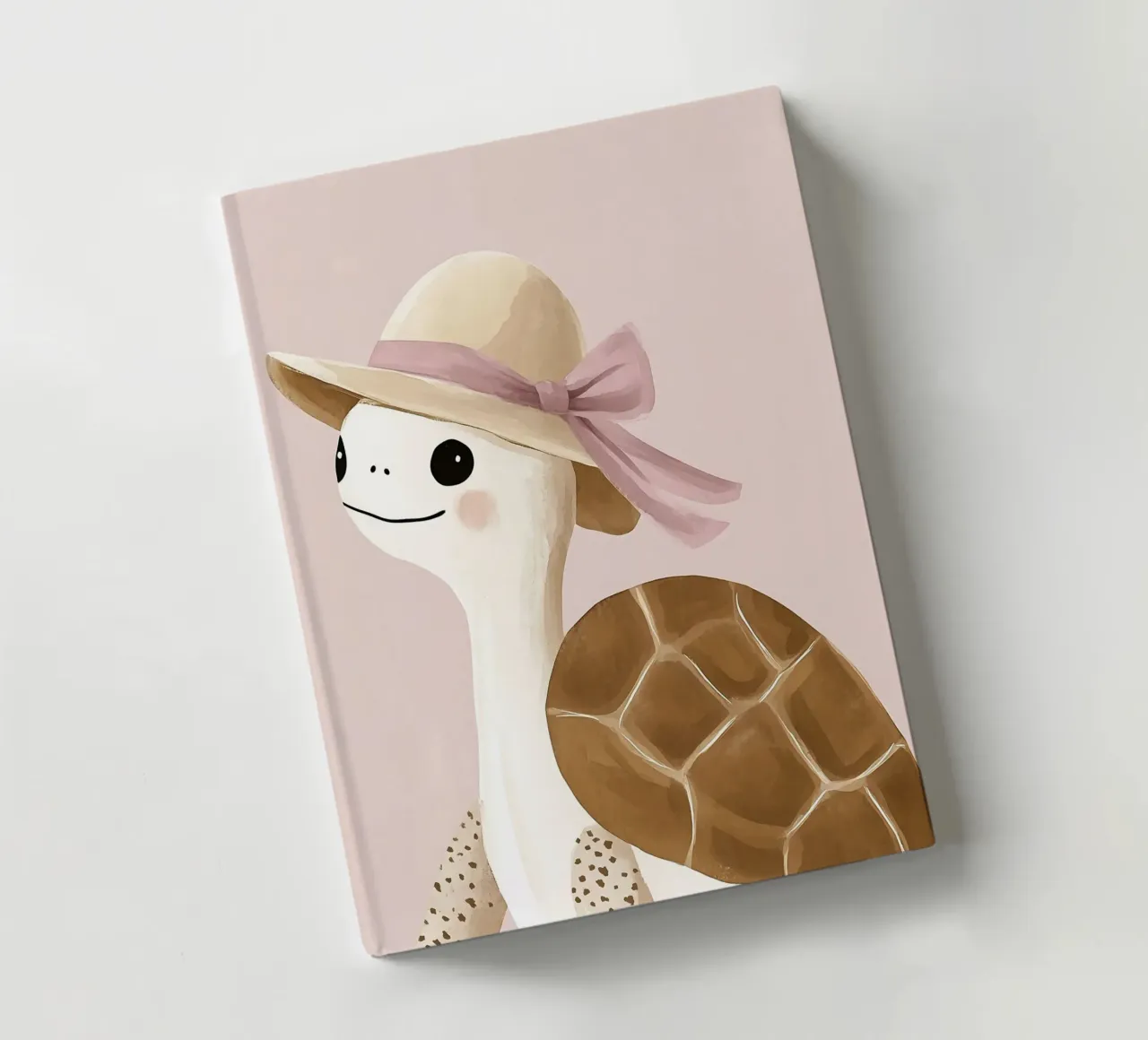Cute Tortoise Print, Turtle Poster, Nursery Art notebook by Little Lola
