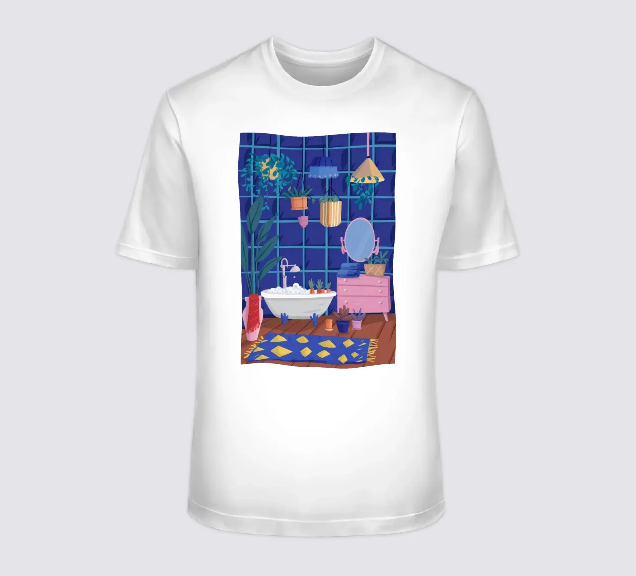 Bagno Indaco Calma t-shirt da Aurora Muse