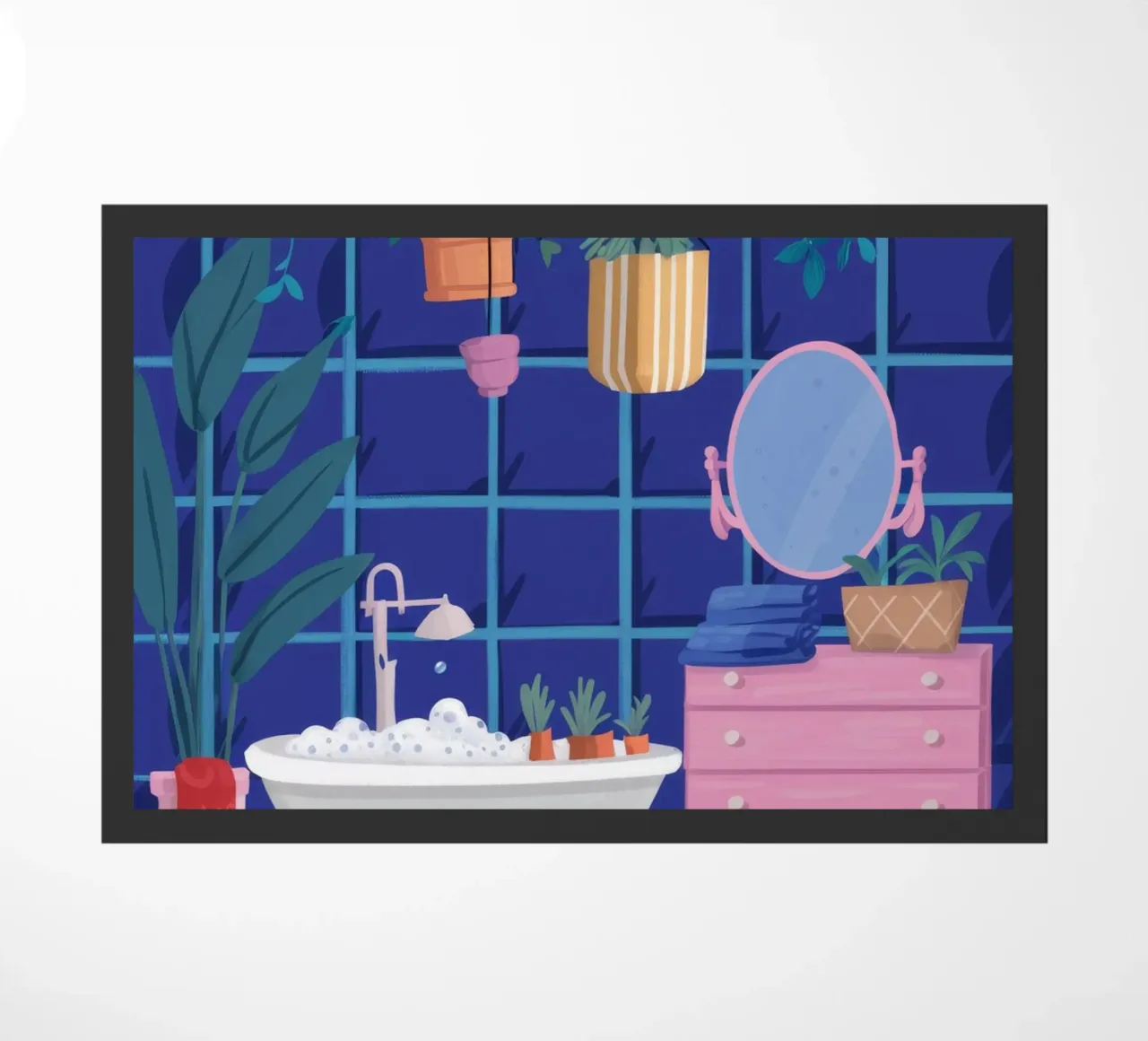 Bagno Indaco Calma zerbino da Aurora Muse