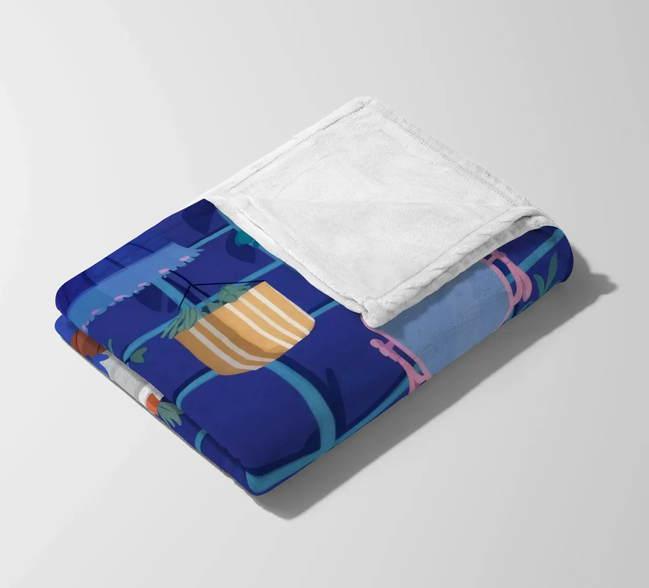Bagno Indaco Calma coperta in pile da Aurora Muse