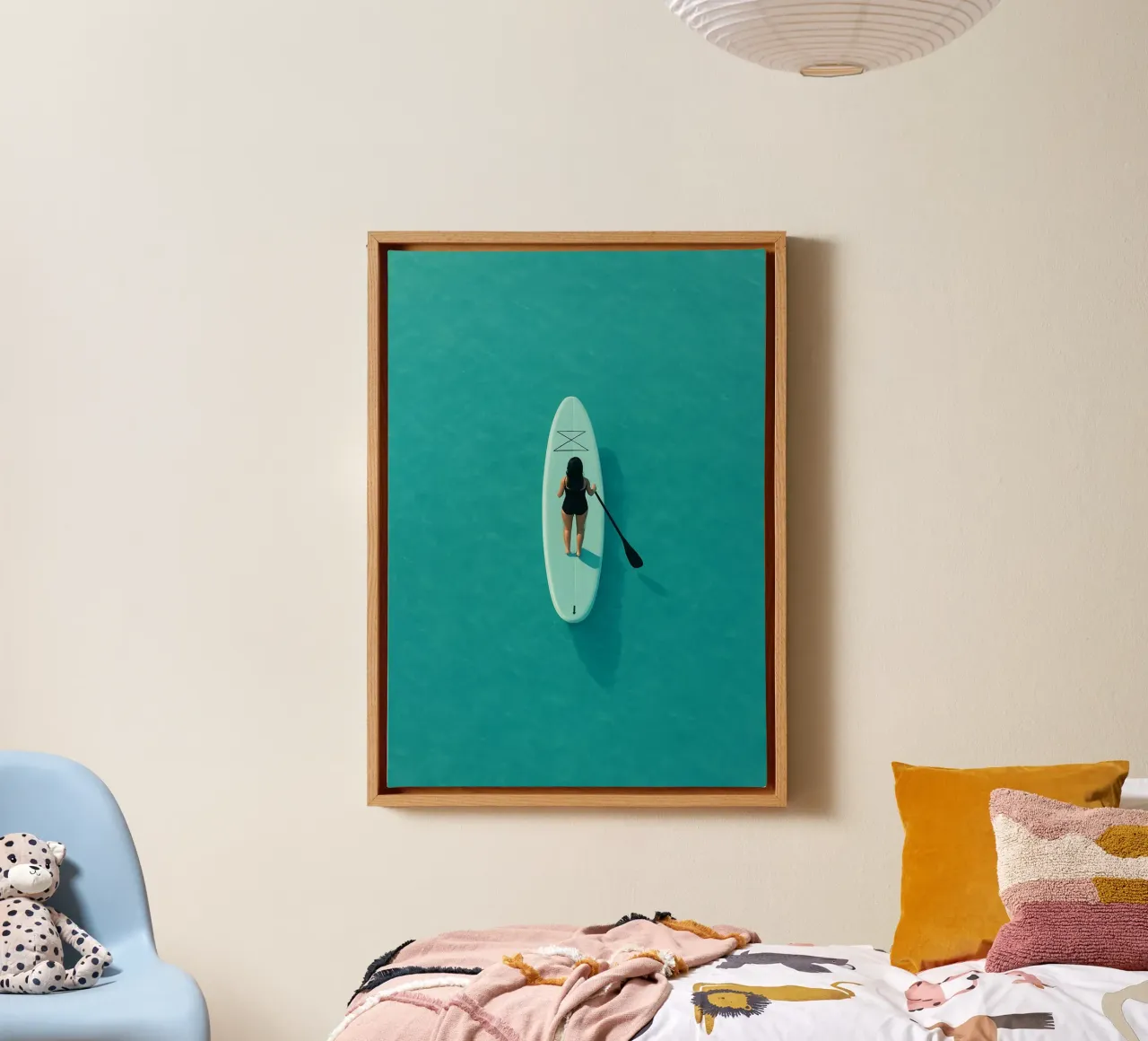 Silent Glide canvas met Baklijst van Mosaic Dialogue