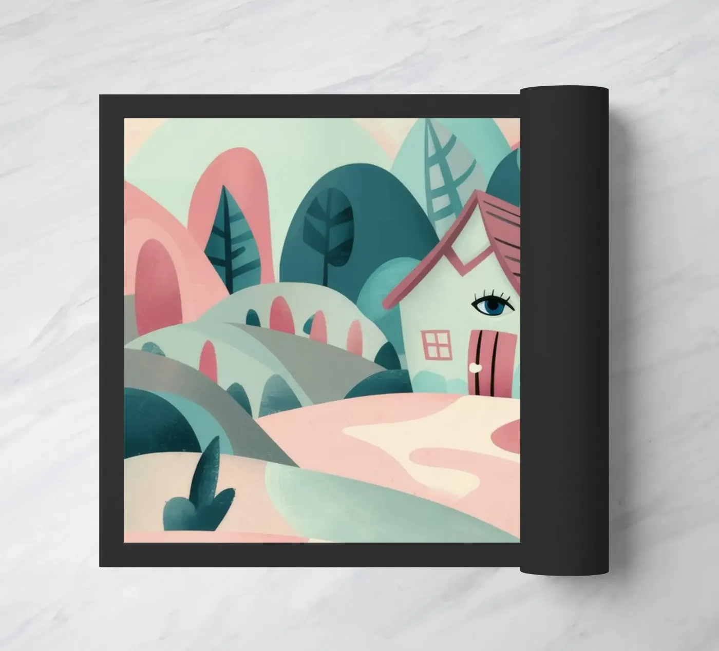 Whimsical Landscape Path deurmat van Jasper Rune