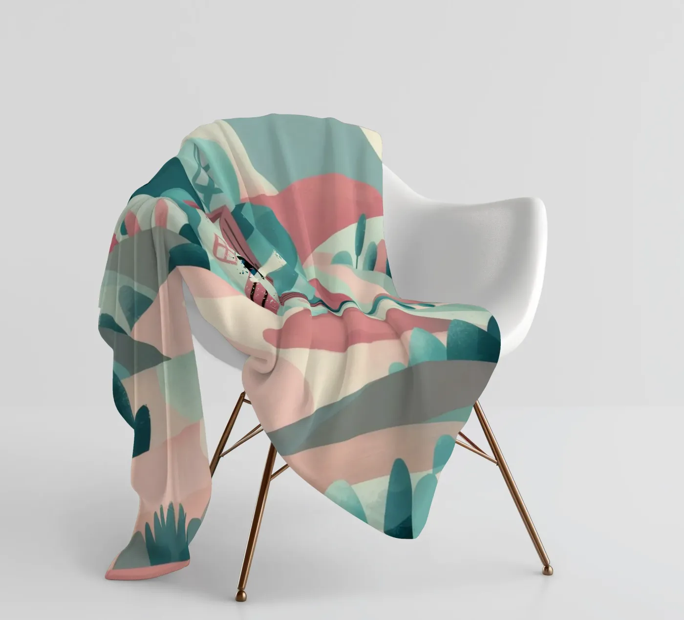 Whimsical Landscape Path fleecedeken van Jasper Rune