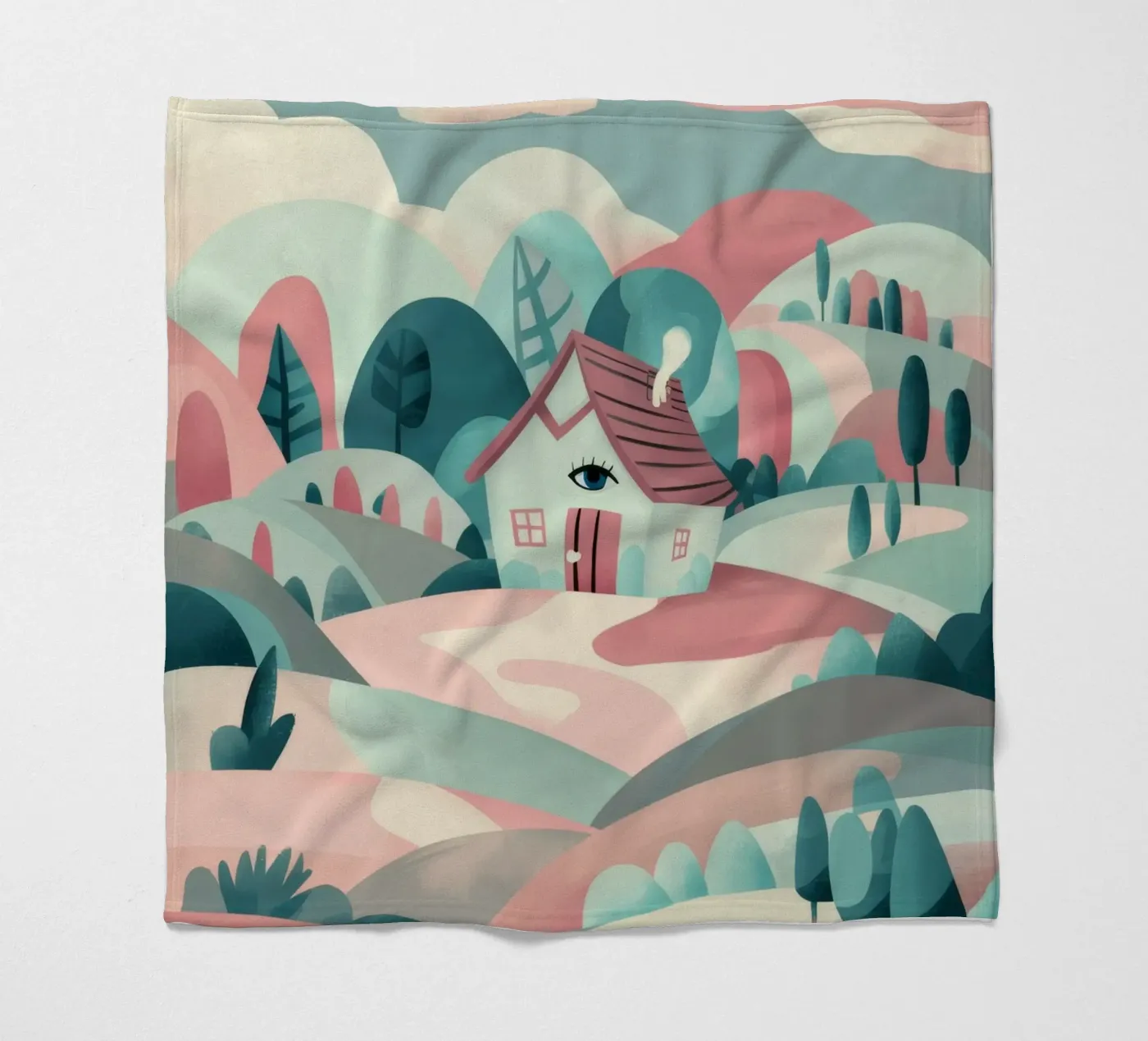 Whimsical Landscape Path fleecedeken van Jasper Rune