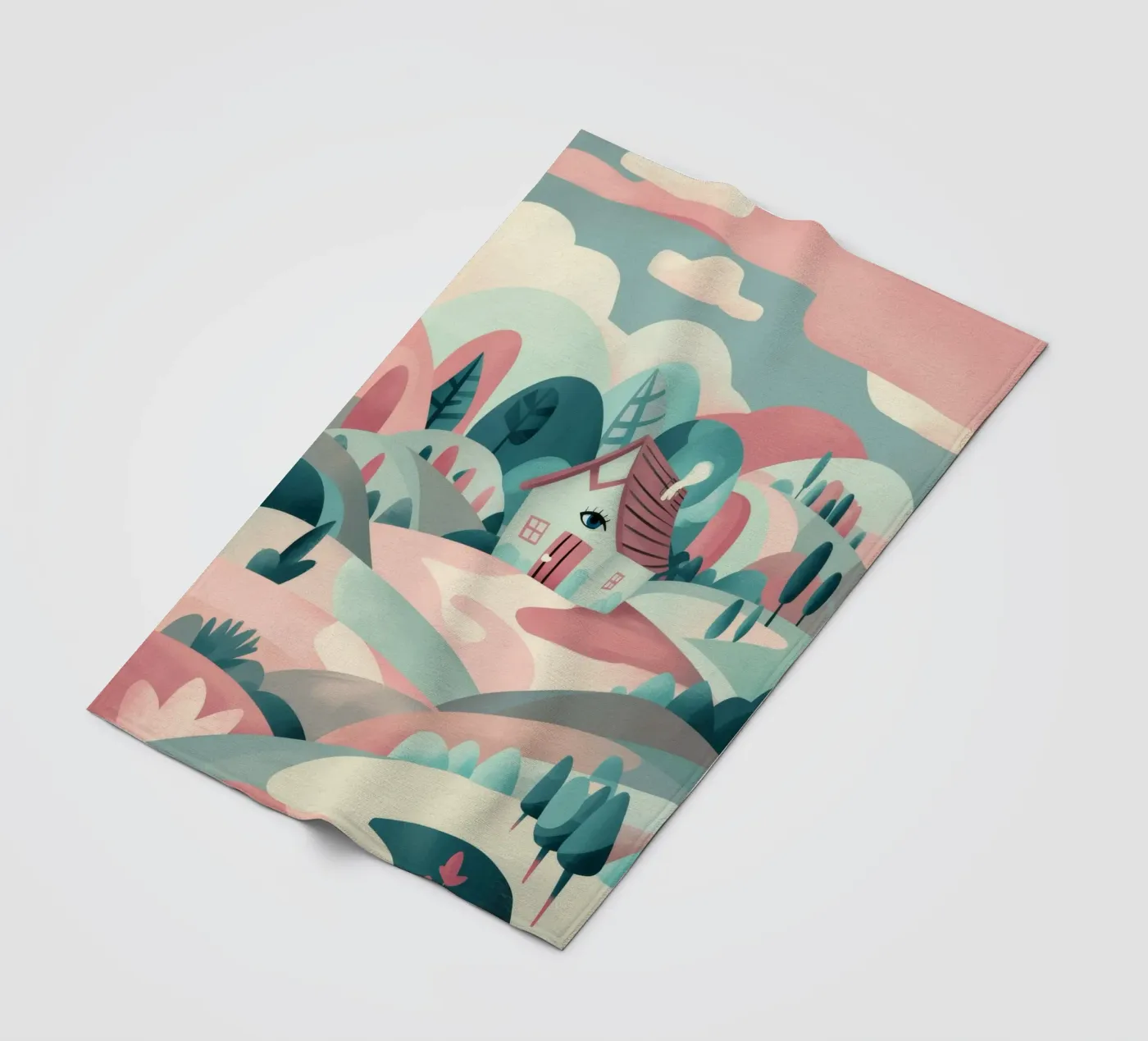 Whimsical Landscape Path fleecedeken van Jasper Rune