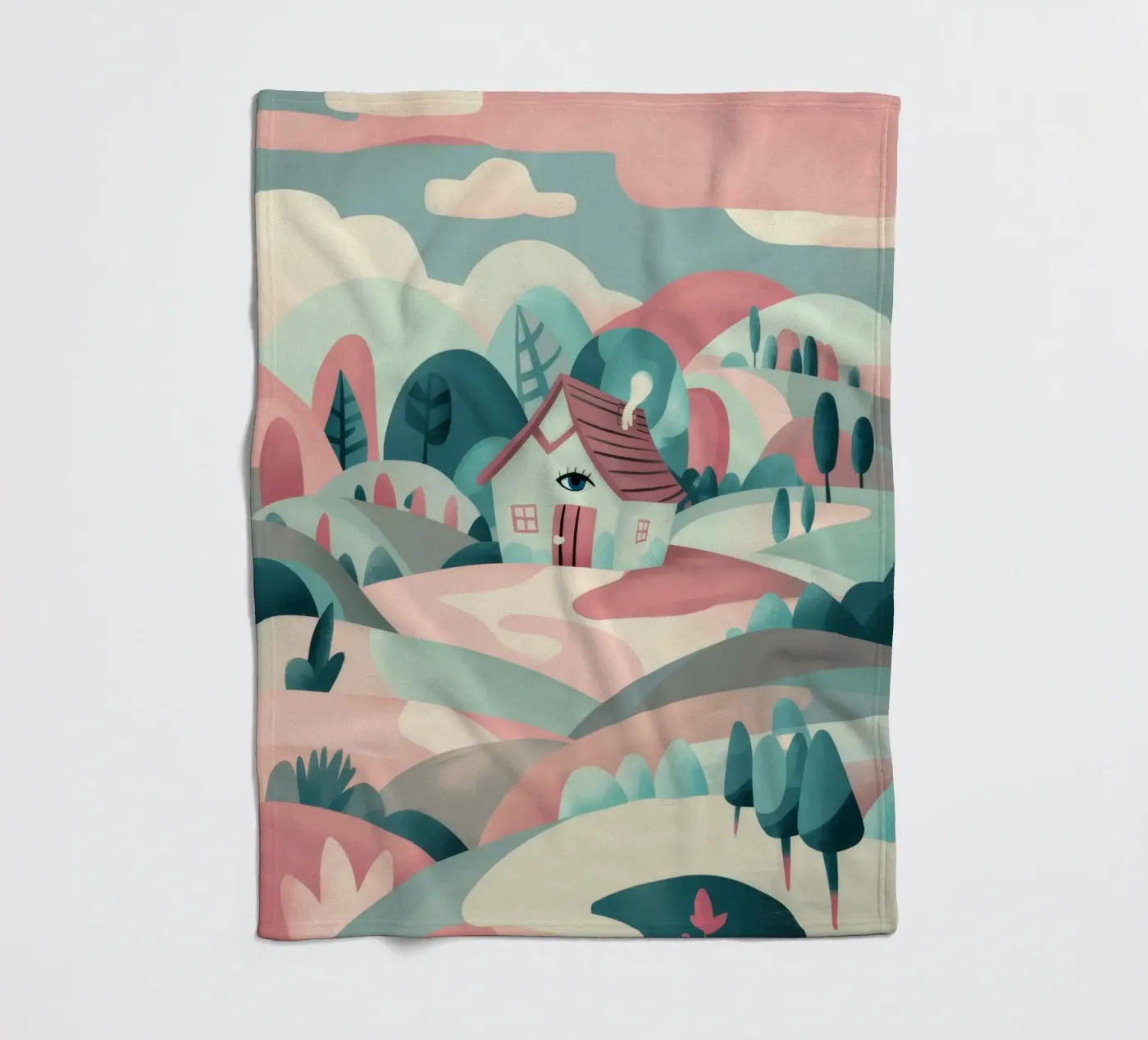 Whimsical Landscape Path fleecedeken van Jasper Rune